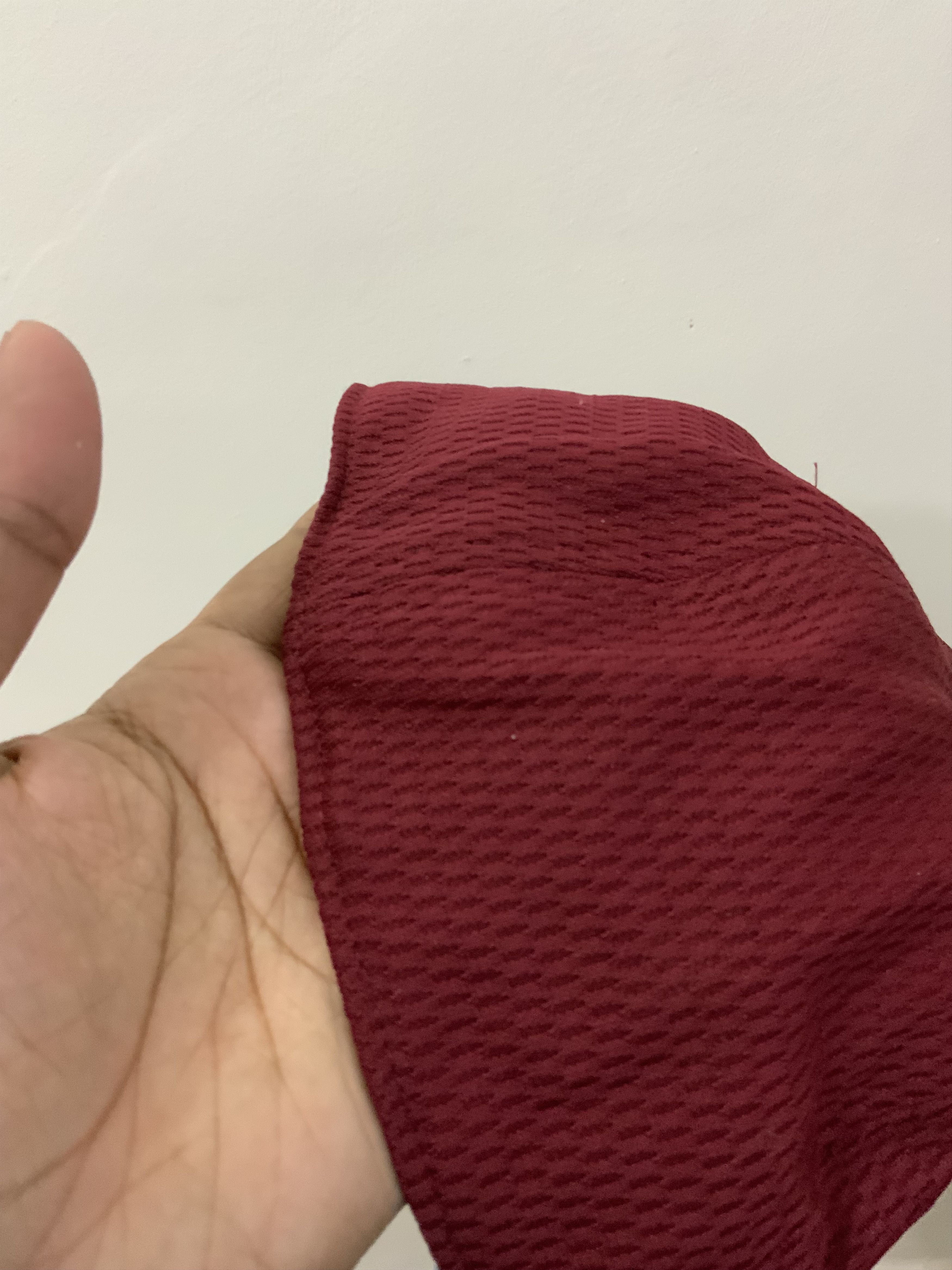 Japanese Brand Descente Maroon Fitted Hat Cap Size ONE SIZE - 10 Thumbnail