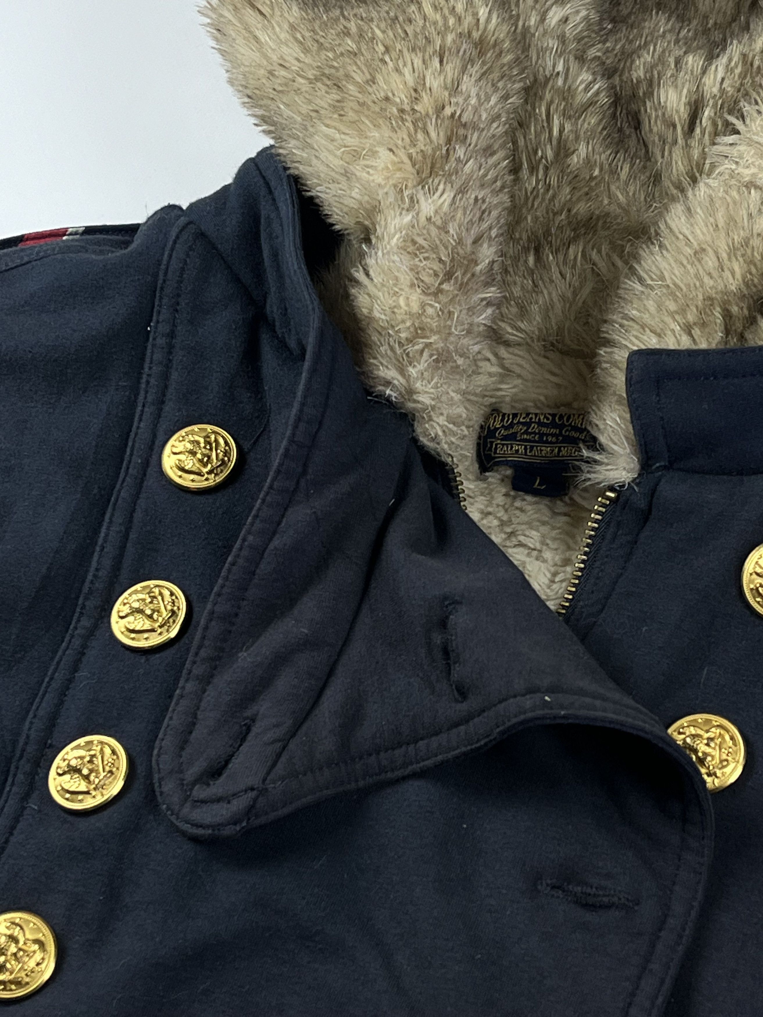 Polo Ralph Lauren × Ralph Lauren FAUX FUR Polo Jeans Ralph Lauren LGB Style Jacket Size L / US 10 / IT 46 - 3 Thumbnail