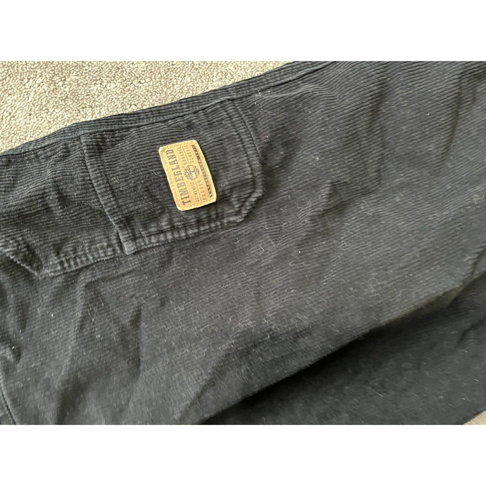 Timberland Vintage Timberland Corduroy Pants Men's W38 x L30 Black Straight Leg 100% Cotton Size US 38 / EU 54 - 5 Thumbnail
