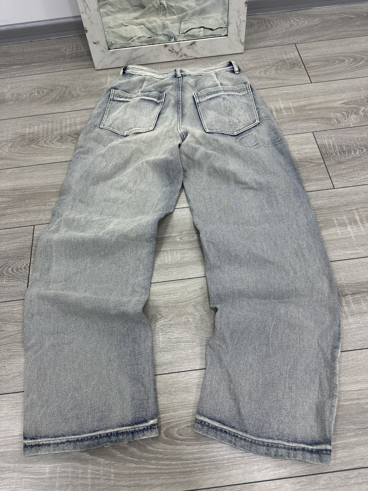 Vintage Baggy Vintage Washed Y2K Jeans Wide Size US 30 / EU 46 - 1 Thumbnail