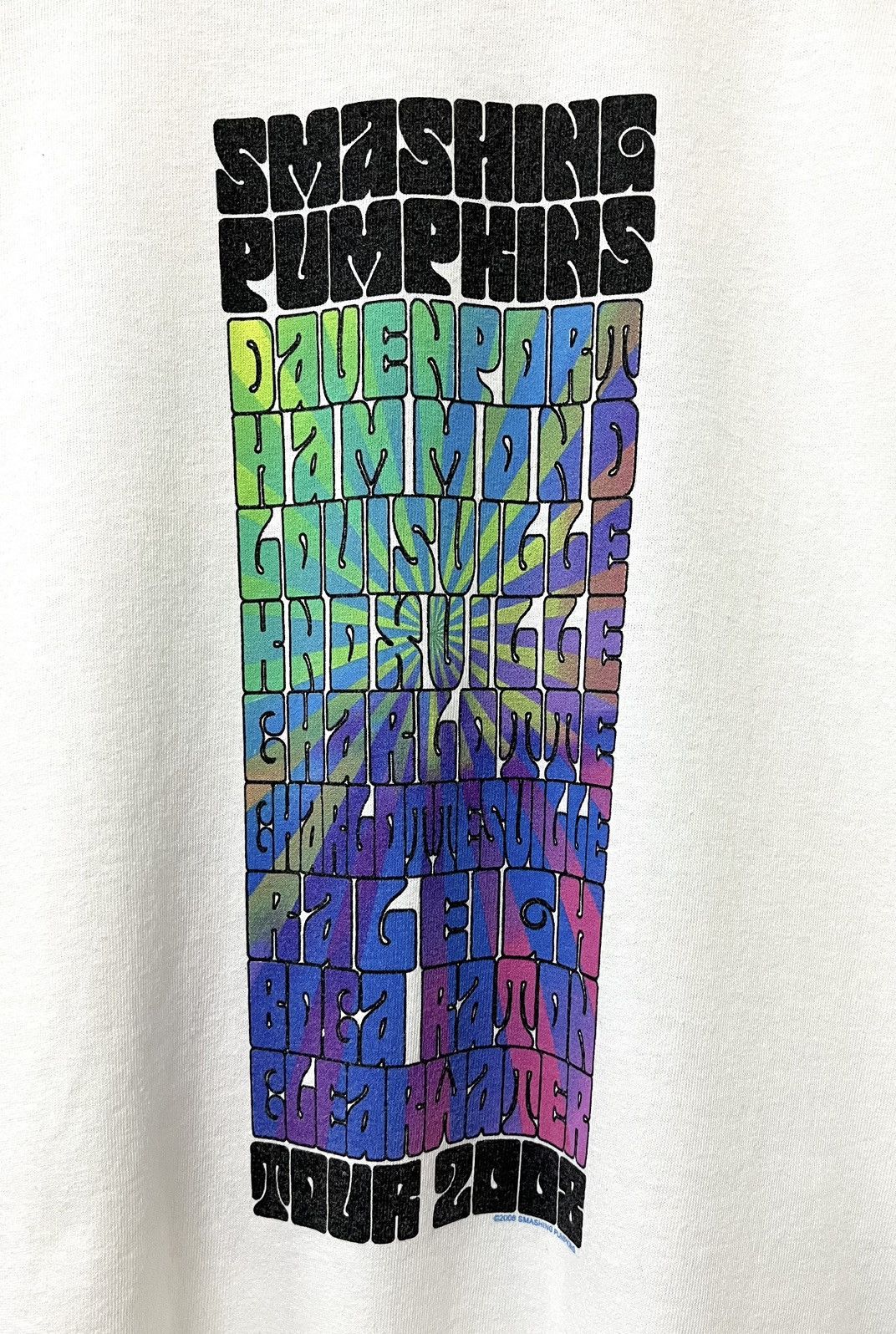 Band Tees VINTAGE 00s THE SMASHING PUMPKINS PSYCHEDELIC TOUR TSHIRT Size US XL / EU 56 / 4 - 11 Thumbnail