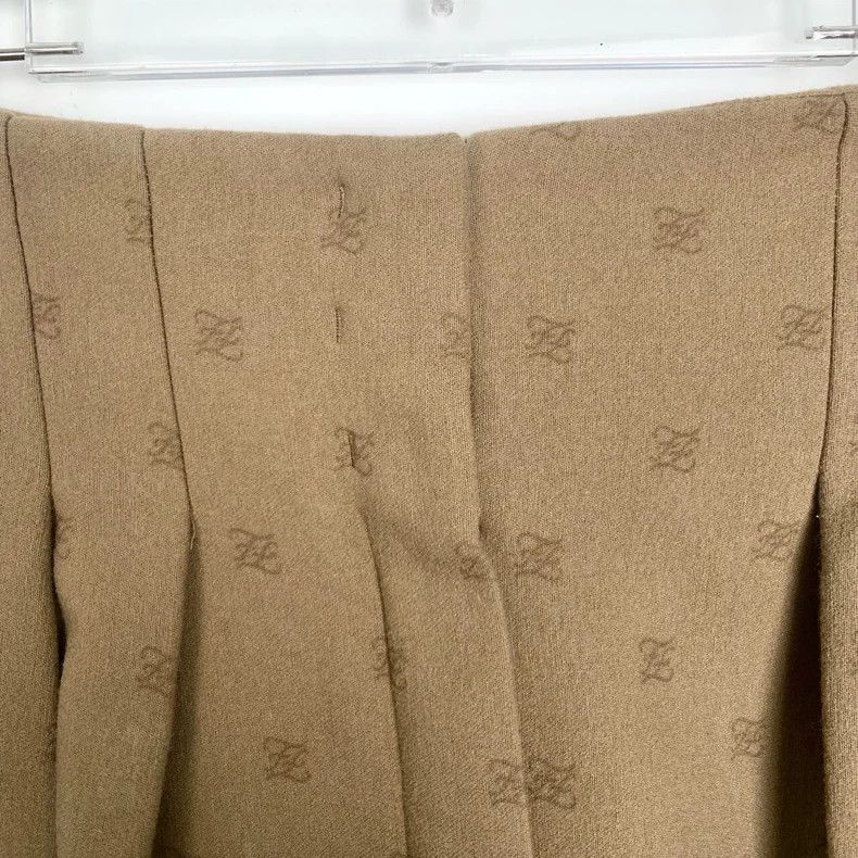 Fendi FENDI Logo print high-waist short pants Brown Size 36 Size 42" / US 20 - 3 Thumbnail