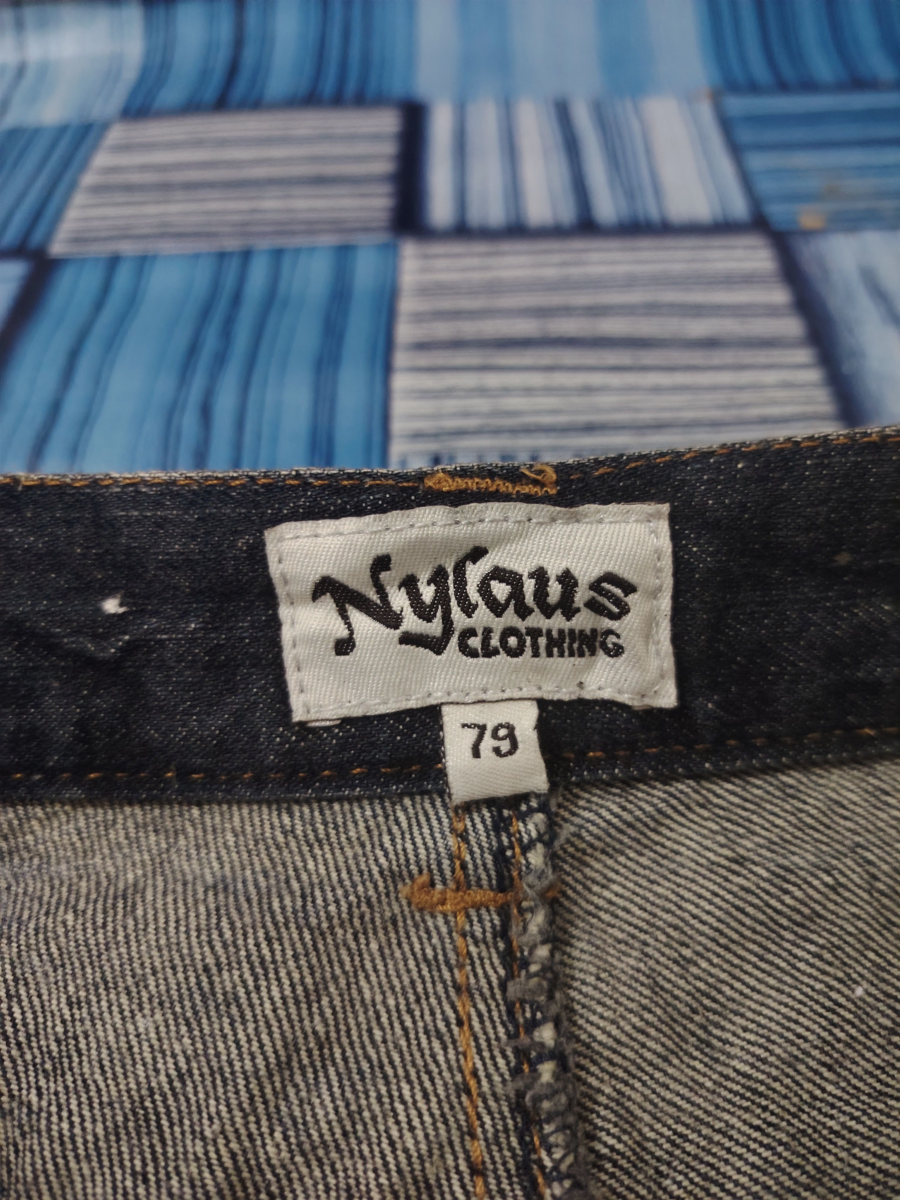 Who Decides War Japanese Nylaus Double Waist Distressed Jeans Size US 29 - 8 Thumbnail