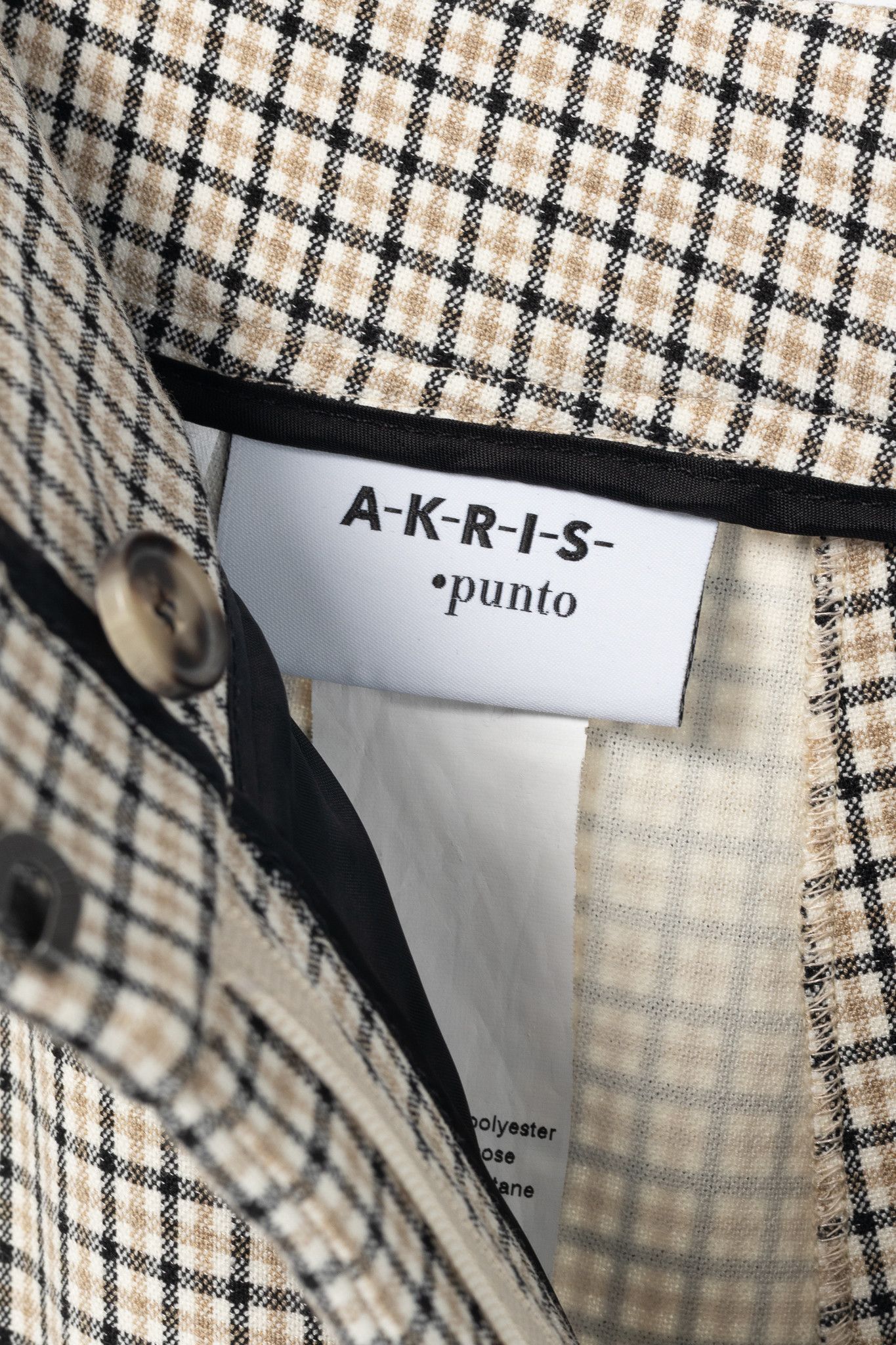 Akris Akris Punto Beige Plaid Bootcut Trousers Size 30" / US 8 / IT 44 - 8 Thumbnail
