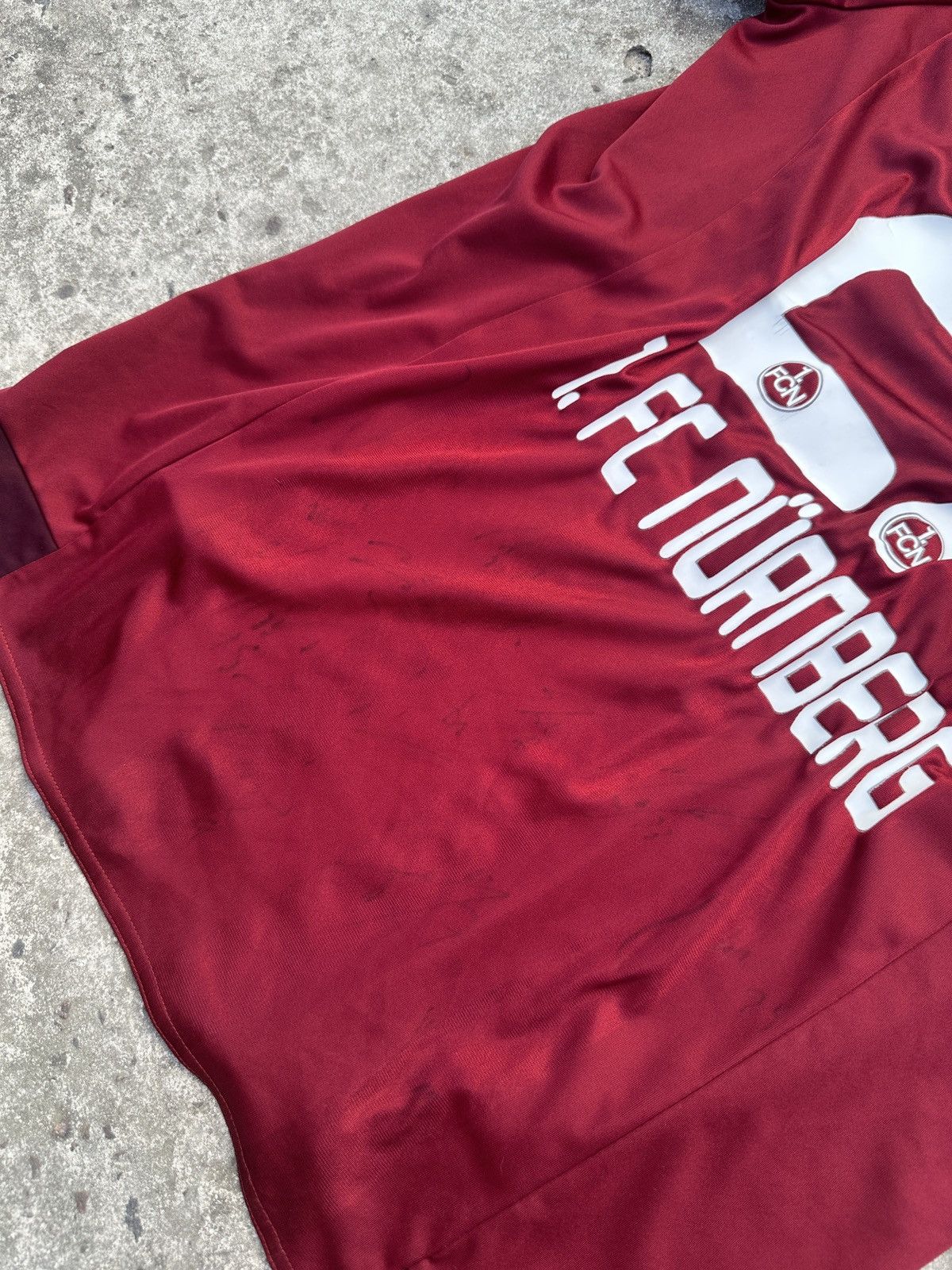 Adidas × Vintage Vintage Adidas 1.FC Nurnberg 27 Hercher Soccer Jersey L RARE Size US L / EU 52-54 / 3 - 6 Thumbnail