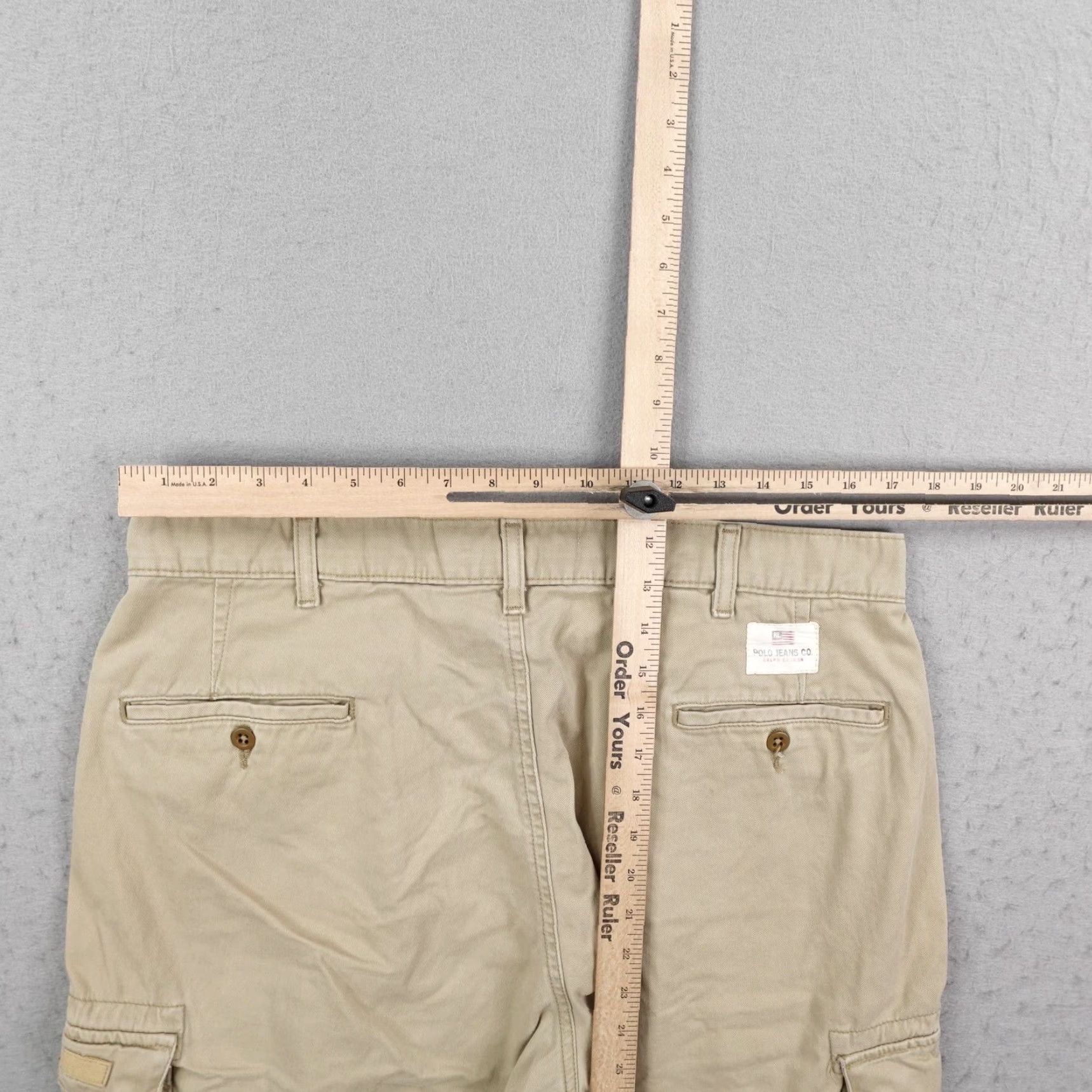 Ralph Lauren Ralph Lauren Shorts Mens 33 Khaki Freighter Cargo Pockets Utility Polo Jeans Cargo Shorts Beige Size US XS / EU 42 / 0 - 7 Thumbnail