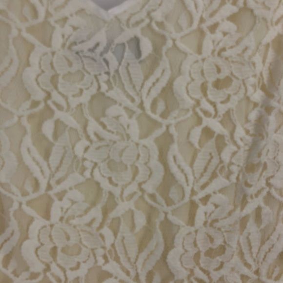 Elie Tahari Tahari Cottagecore Dress Sz 6P Cream Lace Ribbon Full Coquet Size M / US 6-8 / IT 42-44 - 8 Thumbnail