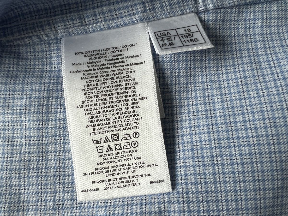 Brooks Brothers Brooks Brothers : Shirt Button Ups Blue Size US XXL / EU 58 / 5 - 5 Thumbnail
