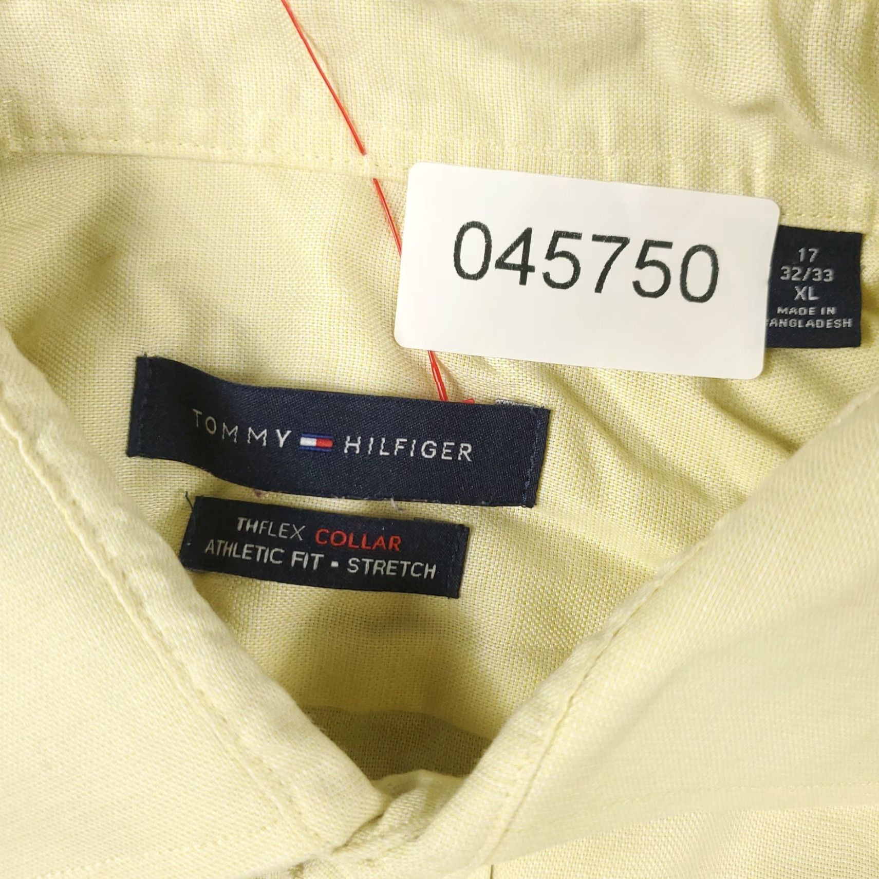 Tommy Hilfiger Tommy Hilfiger Shirt Mens XL Yellow Button-Up Long Sleeve Cotton Regular Fit Size US XL / EU 56 / 4 - 7 Thumbnail