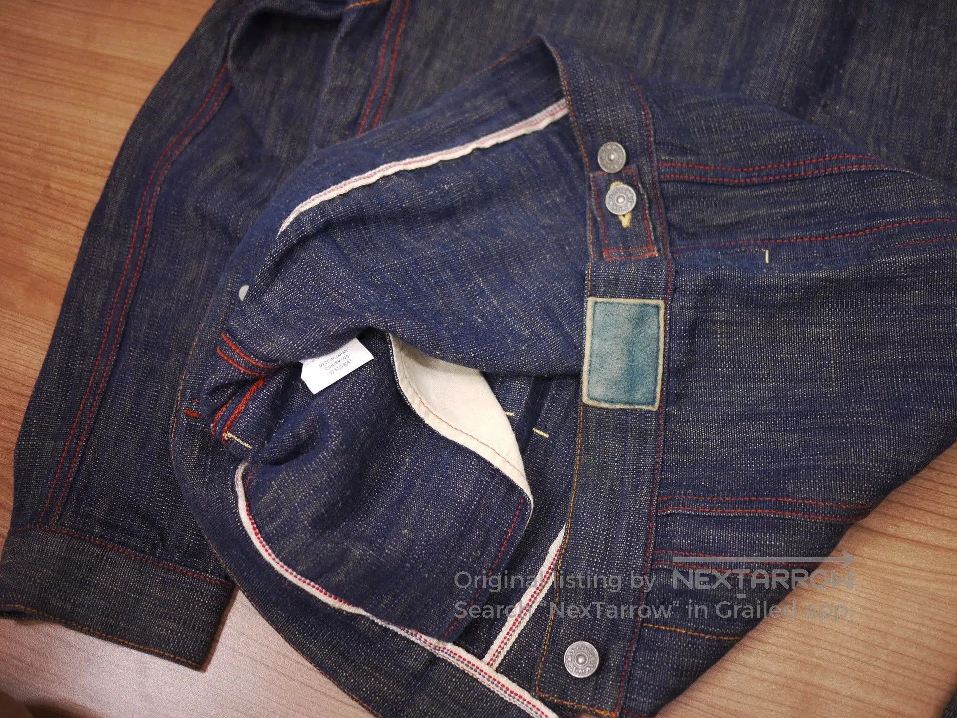 Visvim Blue Denim Jacket with Contrast Stitching - Size S. Size US S / EU 44-46 / 1 - 8 Thumbnail
