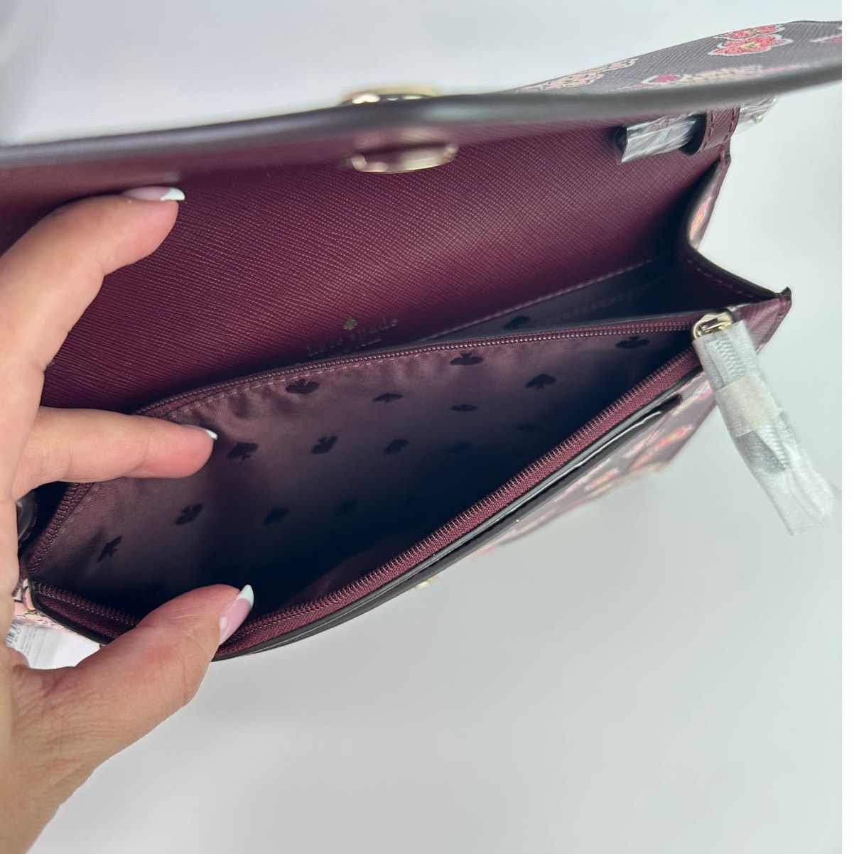 Kate Spade Kate Spade Frosted Floral Tinsel Flap Crossbody Clutch bag Size ONE SIZE - 7 Thumbnail