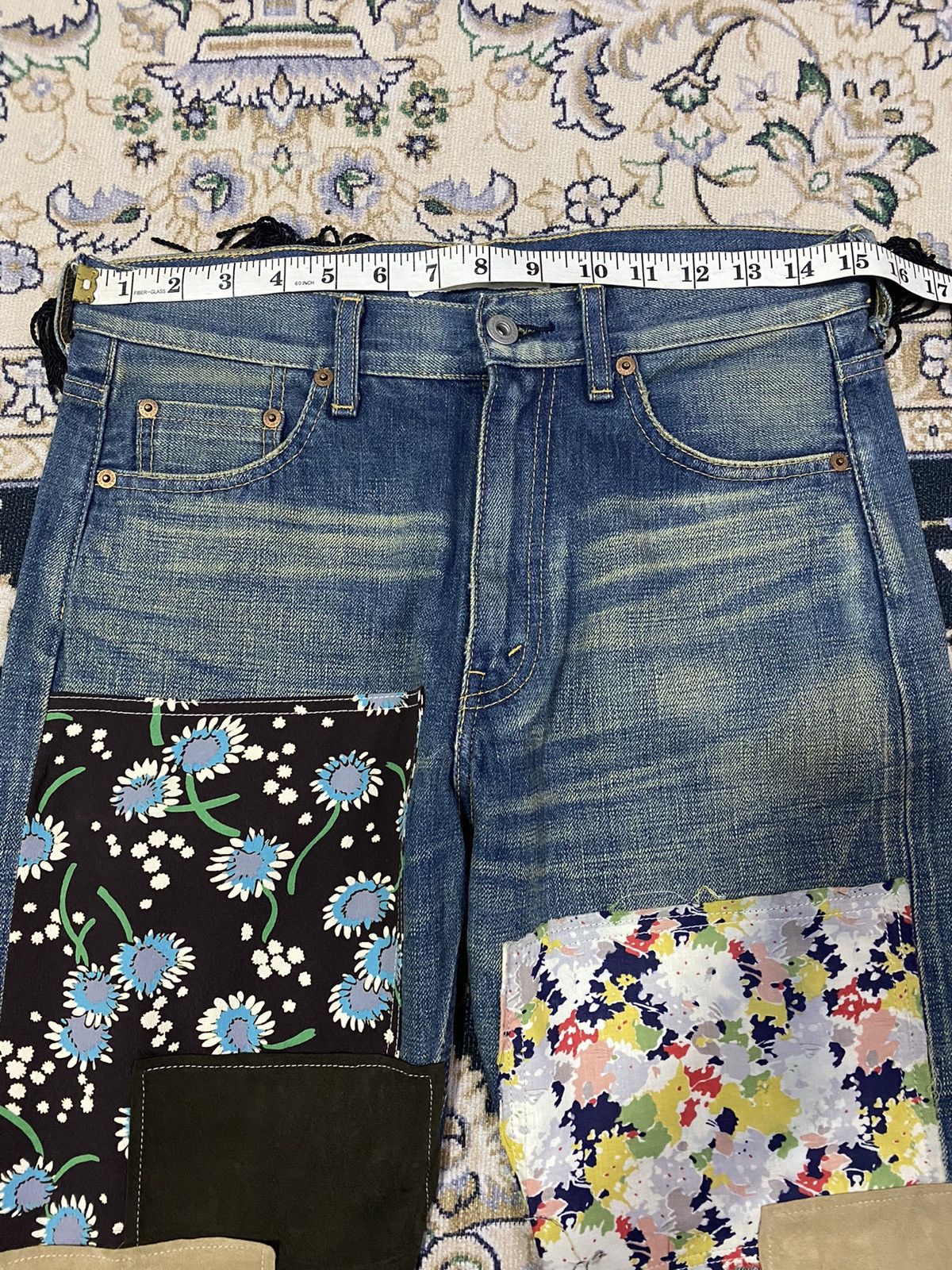 Comme des Garcons Vintage Junya watanabe Comme des garcons Patchwork pants Size US 30 / EU 46 - 14 Thumbnail