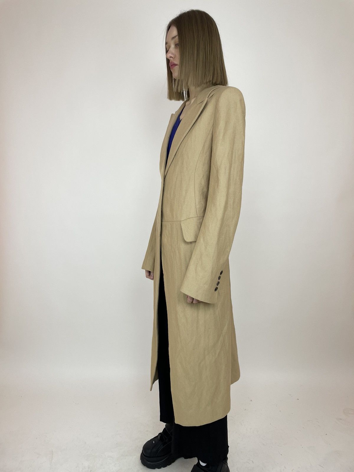 Ann Demeulemeester ANN DEMEULEMEESTER Wool trench coat Womens size 38 Size XS / US 0-2 / IT 36-38 - 5 Thumbnail
