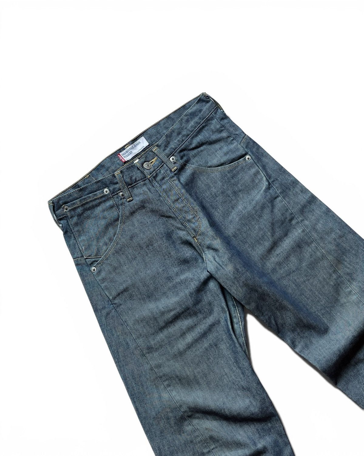 Levi's 2000’s Levi’s Engineered Raw Indigo Jeans Size US 30 / EU 46 - 2 Thumbnail