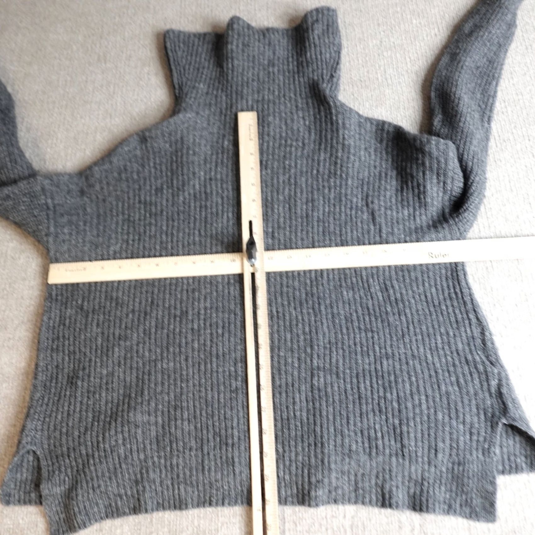 Eileen Fisher Eileen Fisher Womens Sweater Medium Gray Cowl Neck Dolman Wool Yak Merino Knit Pullover Size M / US 6-8 / IT 42-44 - 4 Thumbnail