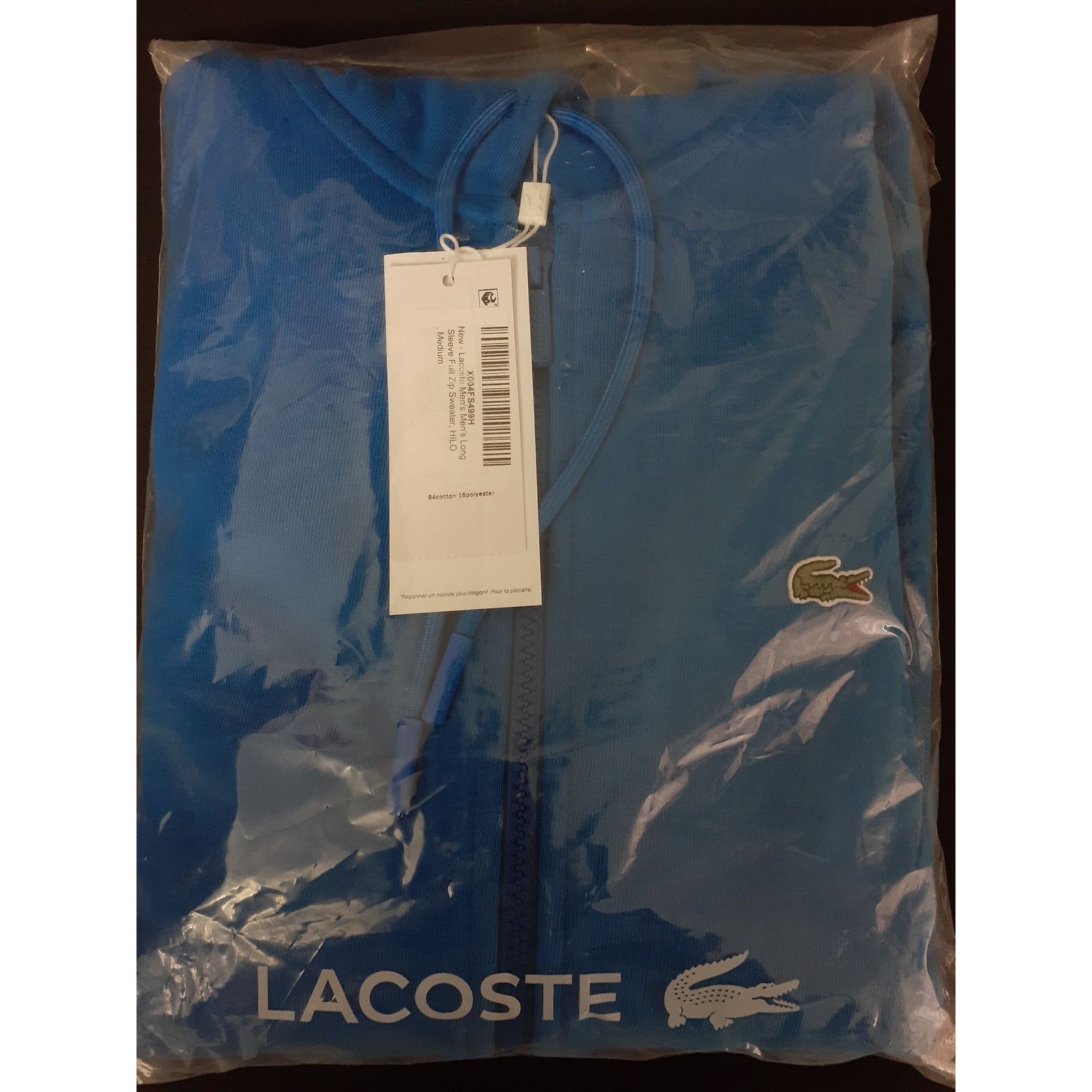 Lacoste Lacoste Men's Men's Long Sleeve Full Zip Sweater, HILO M Size US M / EU 48-50 / 2 - 2 Thumbnail