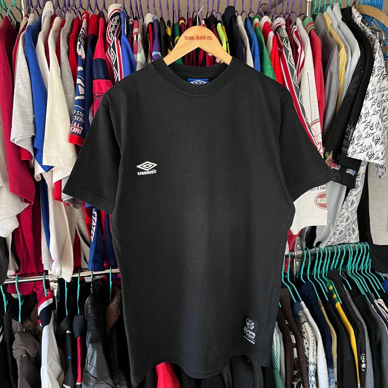 Vintage Vintage 1996 Umbro UEFA Euro England Football T Shirt Size US M / EU 48-50 / 2 - 5 Thumbnail