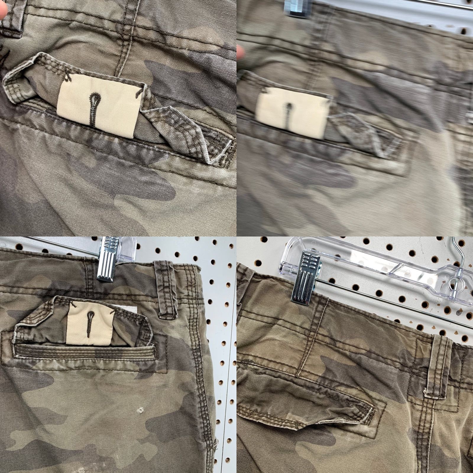 Vintage VINTAGE Aeropostale Cargo Shorts Mens 36 Camouflage 38x12 Beige Army Cargo Pocket 90s Y2K Mens Size US 36 / EU 52 - 8 Thumbnail