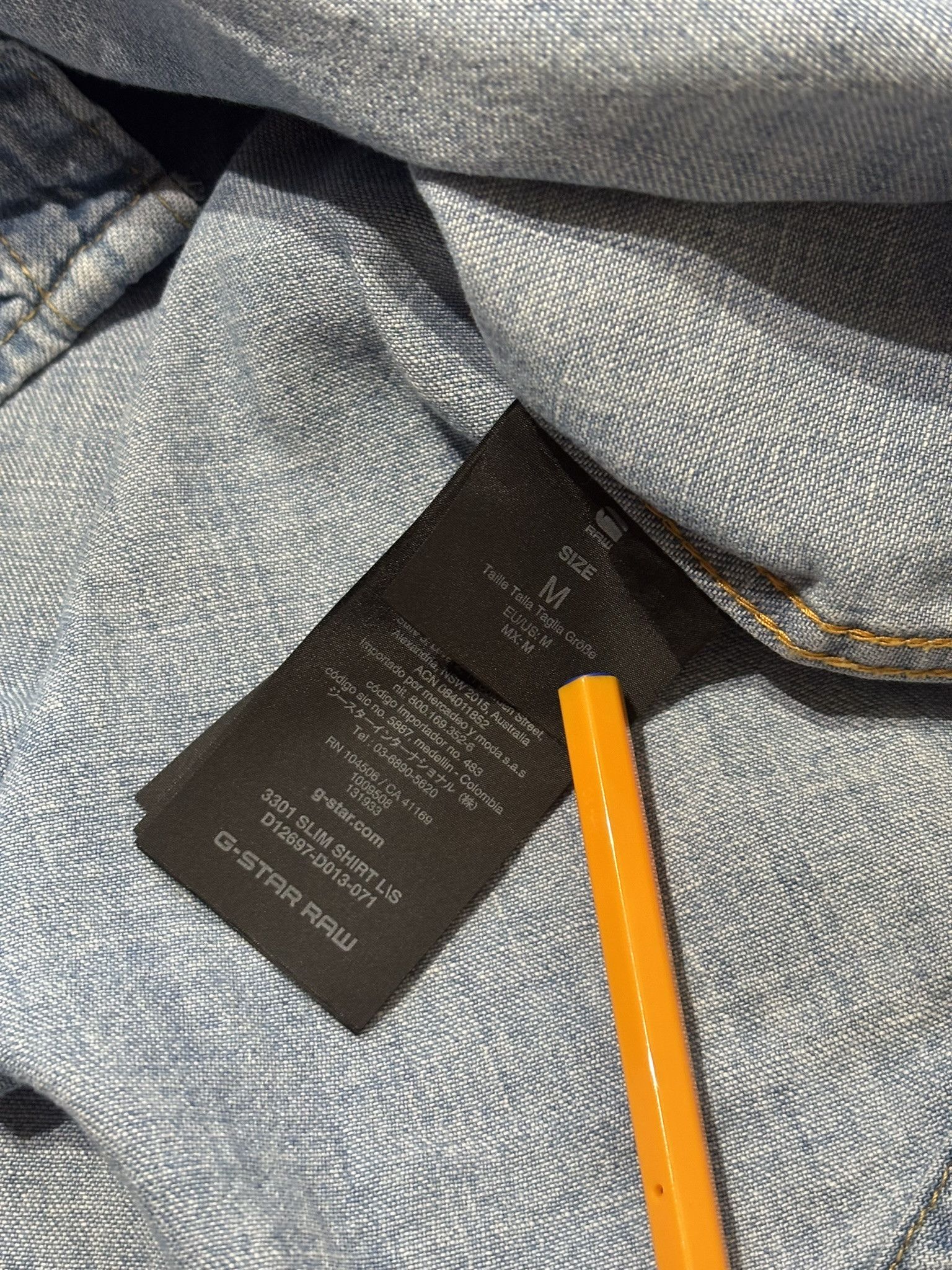 G-Star G-Star Raw 3301 Slim Shirt Size M Size US M / EU 48-50 / 2 - 14 Thumbnail