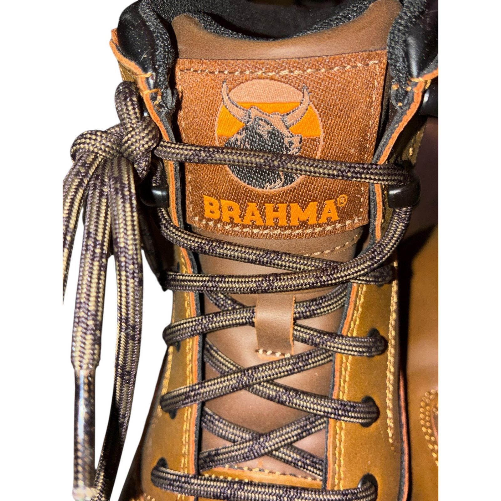 BRAHMIN Brahmans Steel Toe Work Boots Size US 7 / EU 40 - 3 Thumbnail