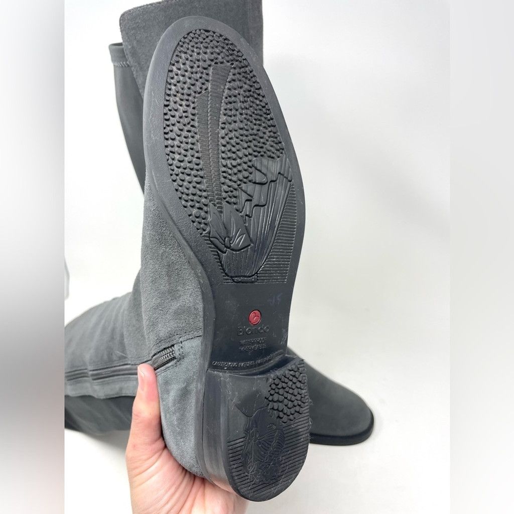 Blondo Blondo Waterproof Grey Suede Leather Riding Boots Size 7.5 Size US 7.5 / IT 37.5 - 11 Thumbnail