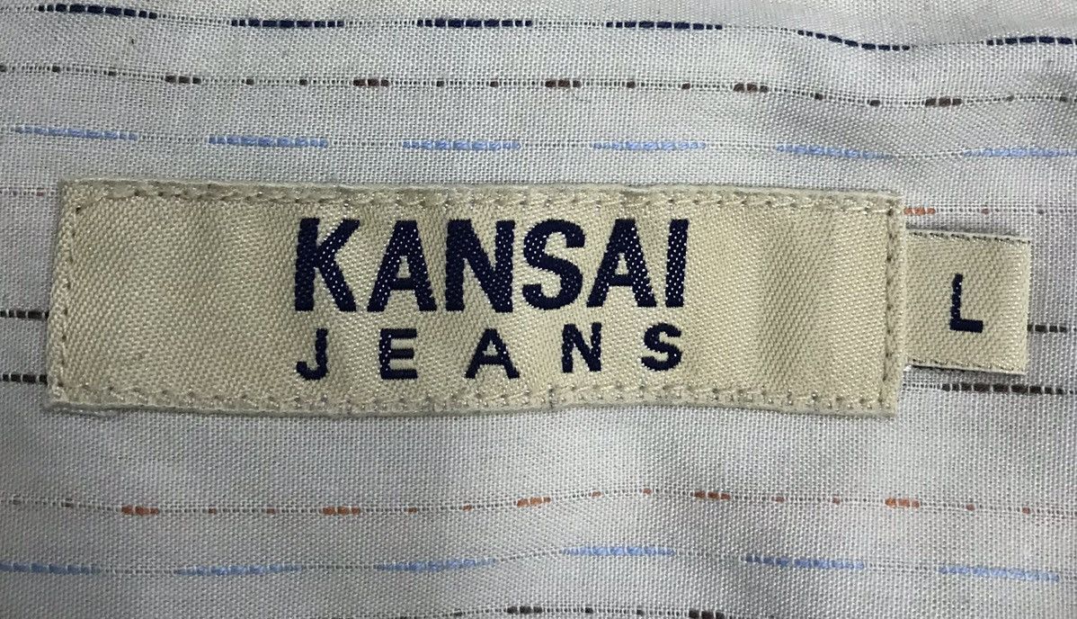 Kansai Yamamoto × Vintage Vintage Kansai Jeans Long Sleeve Shirt Button Up Size US L / EU 52-54 / 3 - 11 Thumbnail
