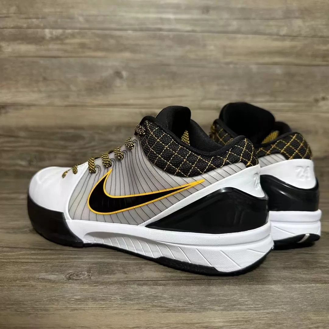 Nike Nike Zoom Kobe 4 White/Yellow Playoffs 43 2W No Box Size US 9.5 / EU 42-43 - 4 Thumbnail