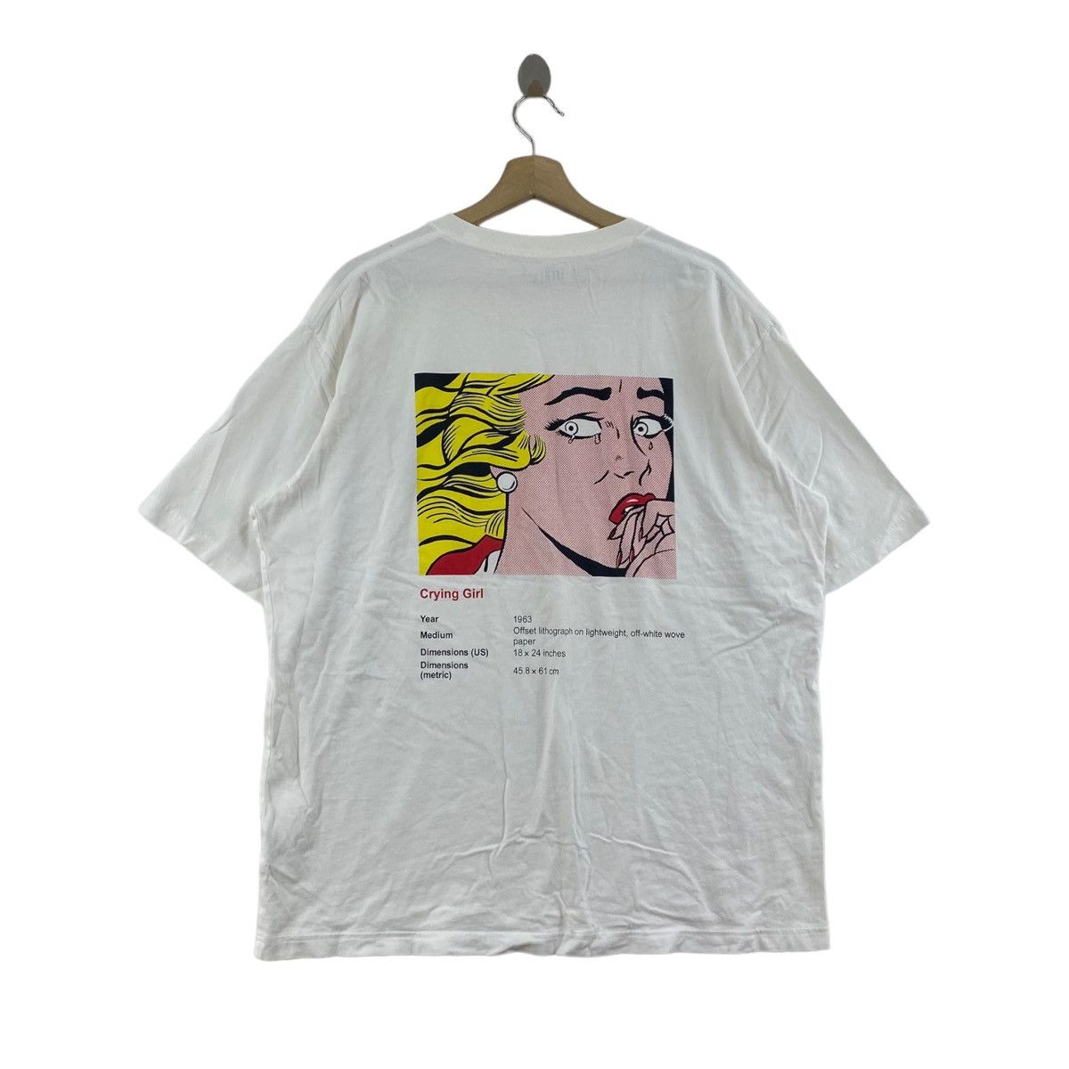 Uniqlo UT UNIQLO Roy Lichtenstein Pop Art Crying Girl Back Hit Size US XL / EU 56 / 4 - 1 Thumbnail