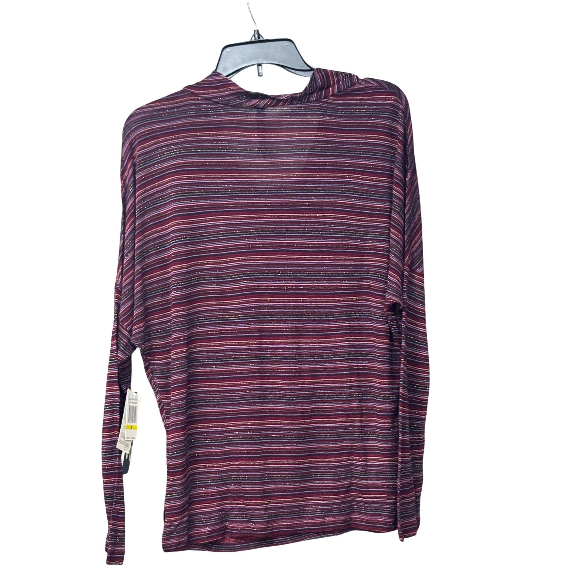 Other Seven7 Women’s Metallic Stripe, Cowl Neck, Dolman Sleeve To Size M / US 6-8 / IT 42-44 - 4 Thumbnail