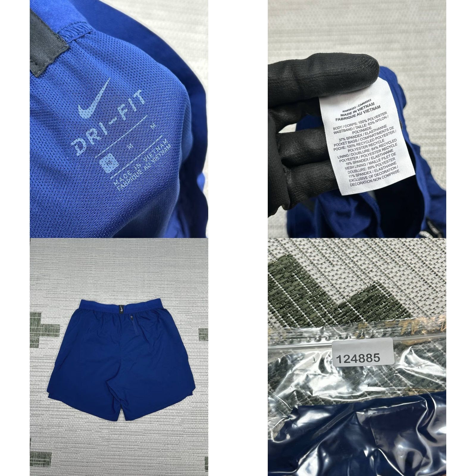 Nike Nike Running Shorts Womens M Dri-Fit Blue Drawstring Built In Liner Athletic Shorts Women Blue Nike Dri-Fit Running Shorts Size 32" / US 10 / IT 46 - 8 Thumbnail