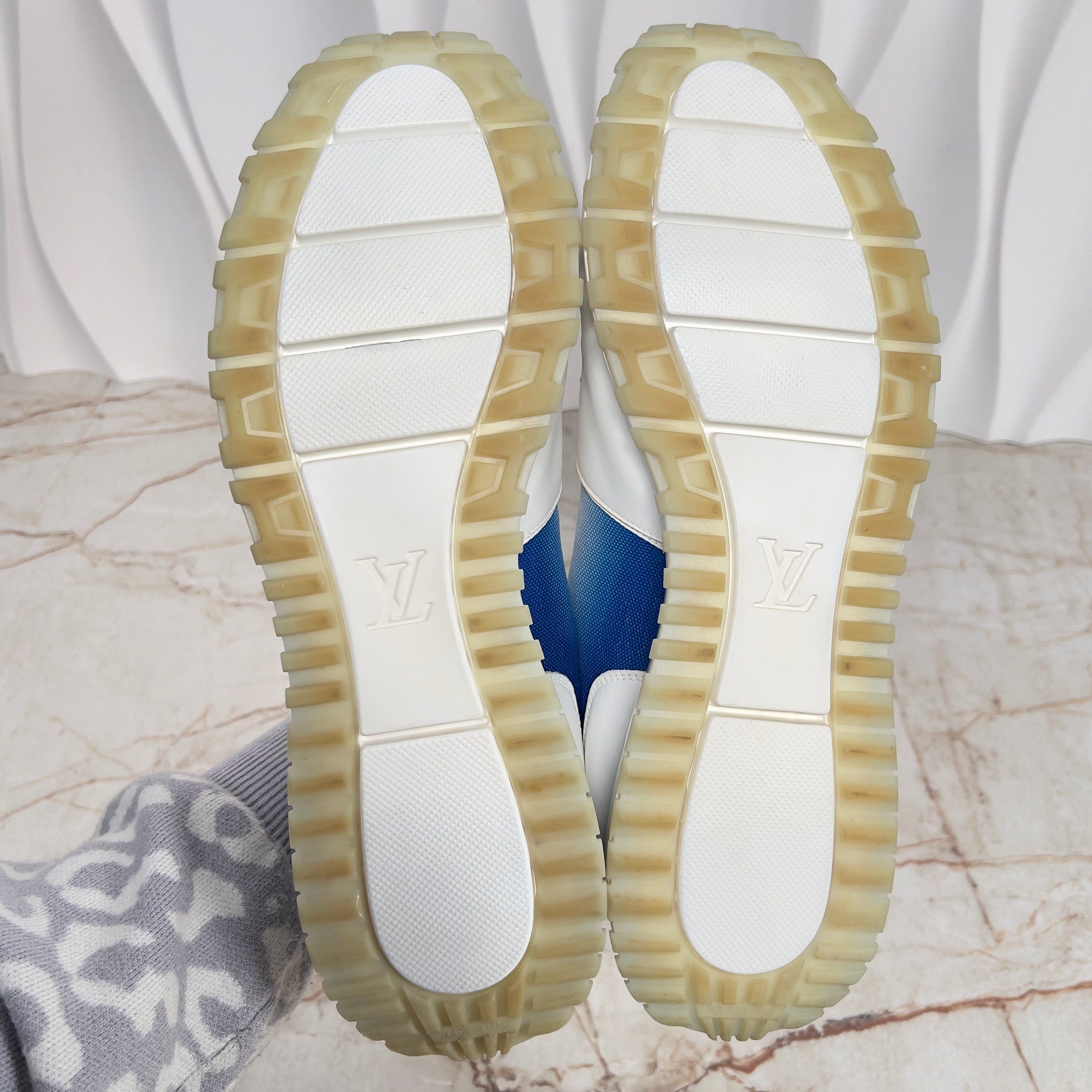Louis Vuitton Run Away Monogram Sneakers Leather Size US 11.5 / EU 44-45 - 11 Thumbnail