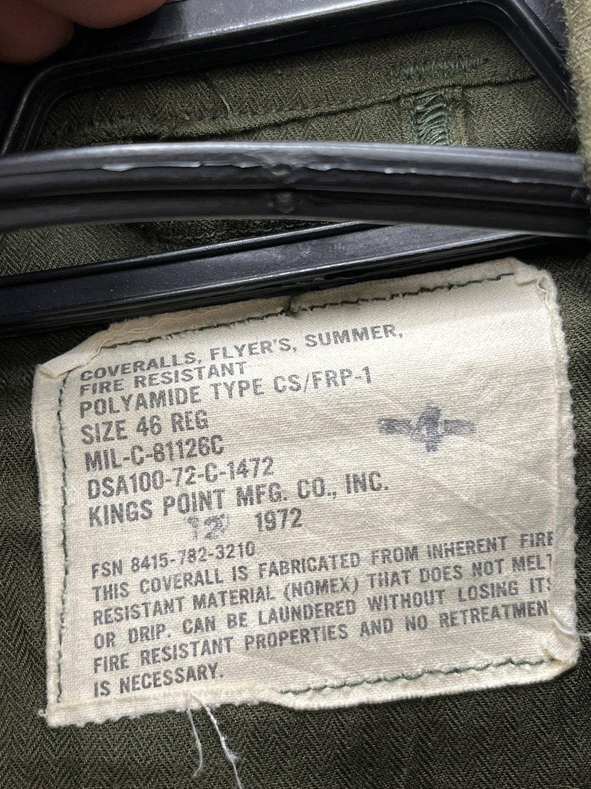 Vintage 🔥🔥🔥STEAL VTG FIFTH FLIGHT ARMY DETACHMENT FLYERS COVERALL Size US 40 / EU 56 - 7 Thumbnail