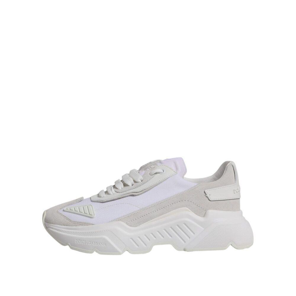 Dolce & Gabbana Dolce & Gabbana White Leather Daymaster Low Top Sneakers Sho Size US 6 / EU 39 - 6 Thumbnail
