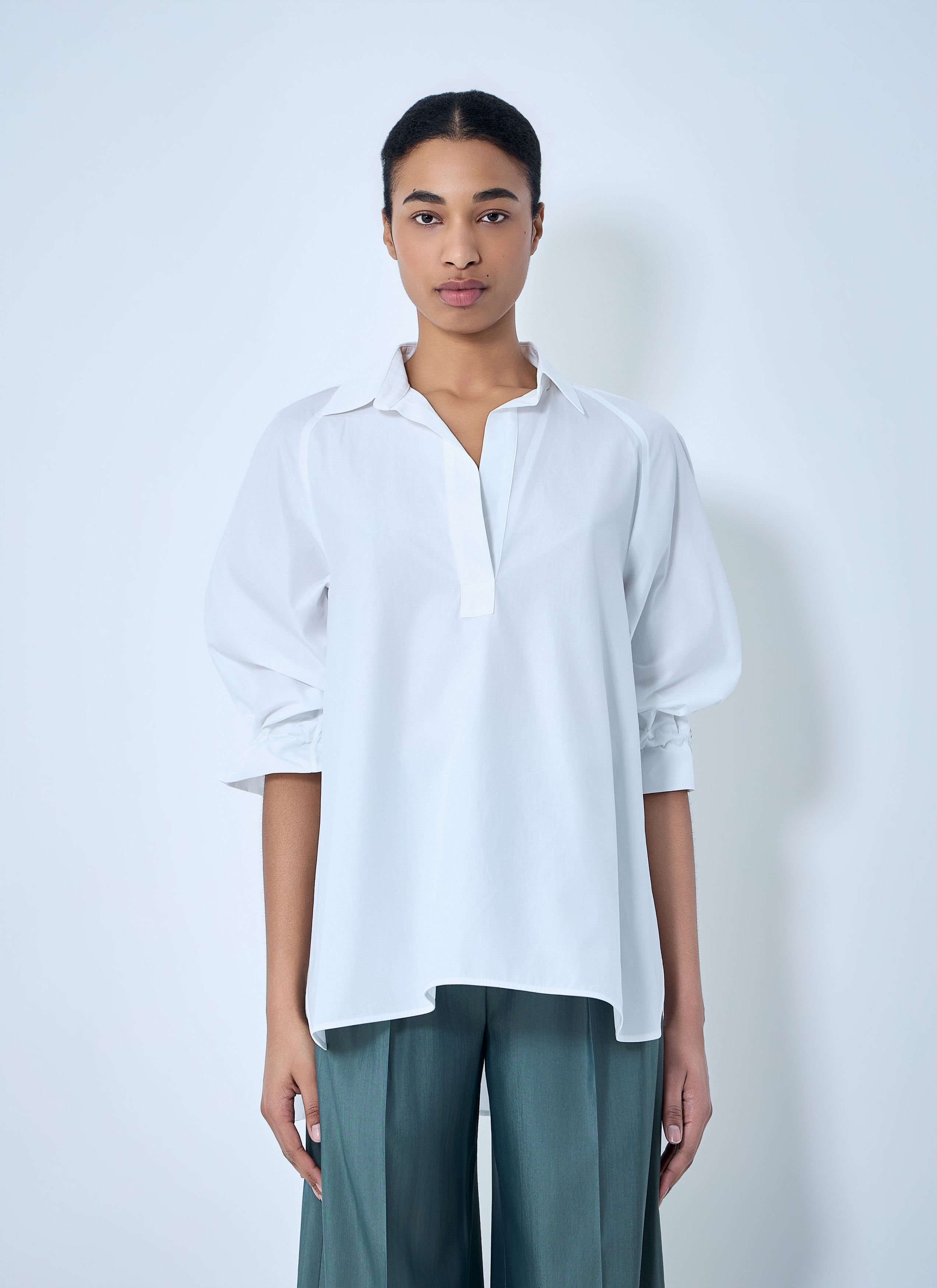 Max Mara Relaxed Poplin Tunic Size M / US 6-8 / IT 42-44 - 1 Thumbnail