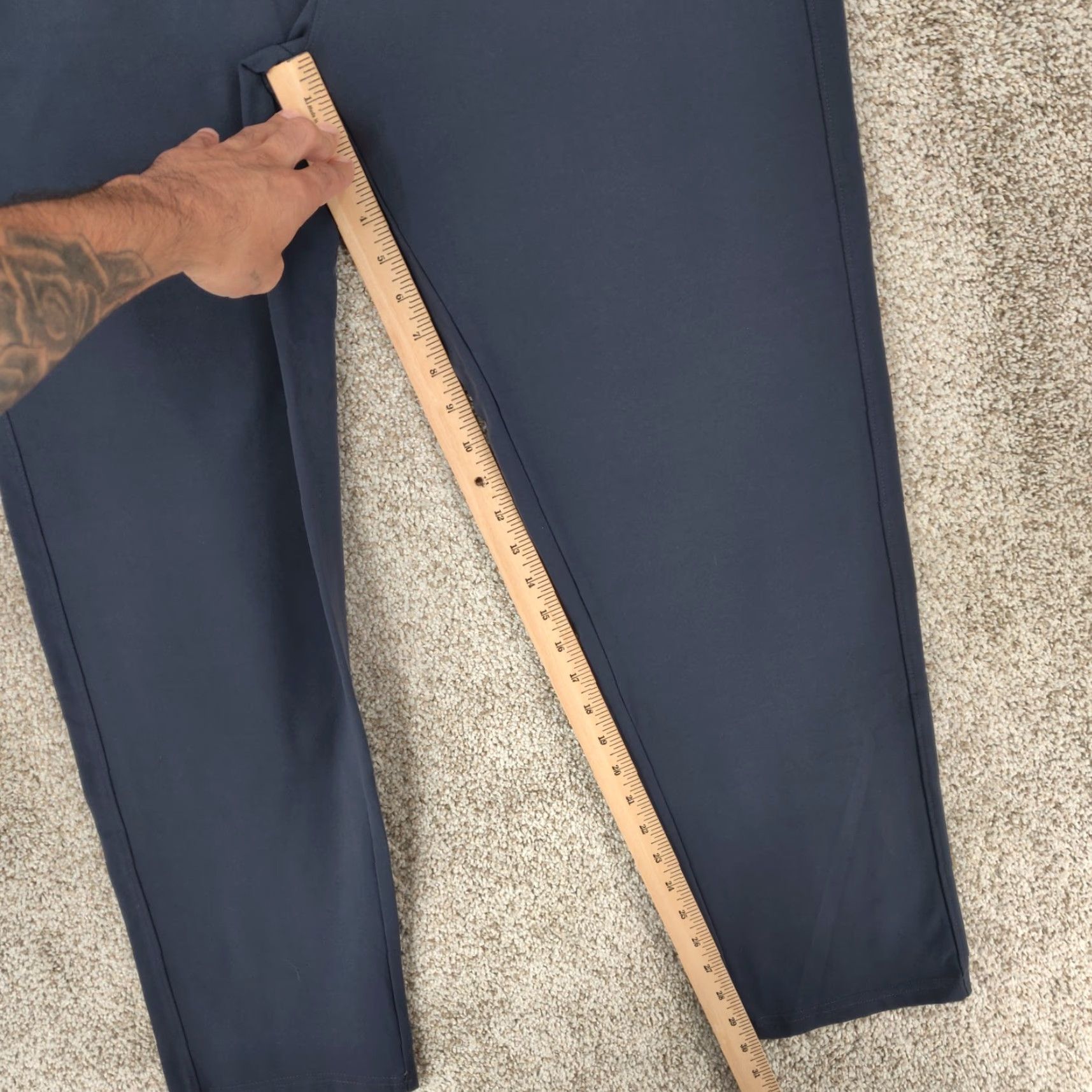 Vintage Public Rec Jogger Pants Mens Regular 38x30 Blue All Day Everyday Activewear Stretch Zip Pocket Size US 38 / EU 54 - 4 Thumbnail