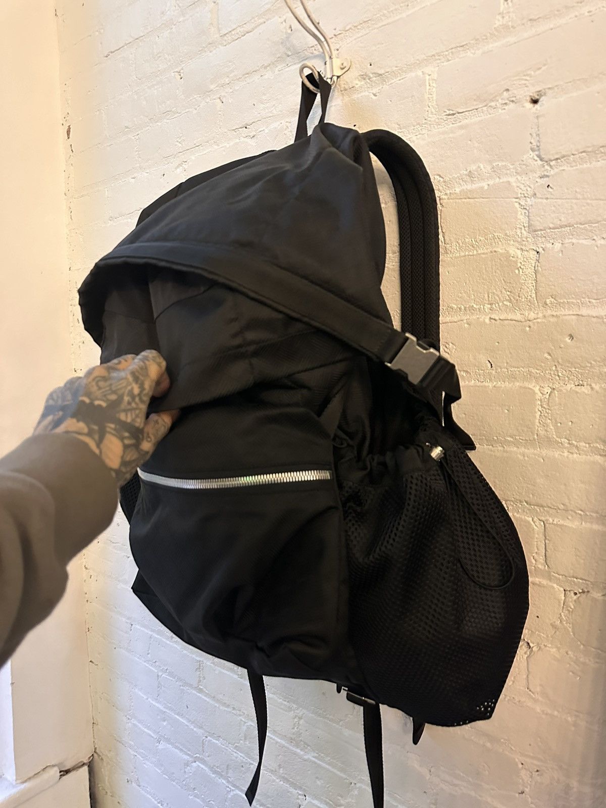 Bottega Veneta Bottega XXL Oversized Cargo Black Backpack Bookbag Travel Size ONE SIZE - 5 Thumbnail
