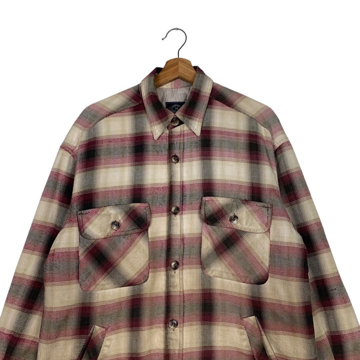 Flannel TRAY-UP Shadow Plaid Work Flannel Jacket #2149-C95 Size US L / EU 52-54 / 3 - 2 Thumbnail