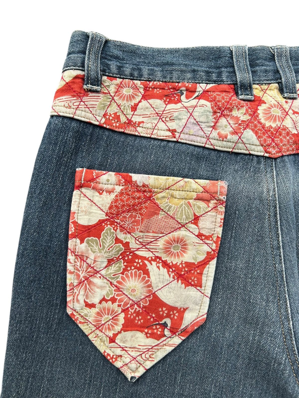 Kapital Karakuri Tamashii Inspired Japanese Distressed Denim Jeans Size US 31 - 10 Thumbnail