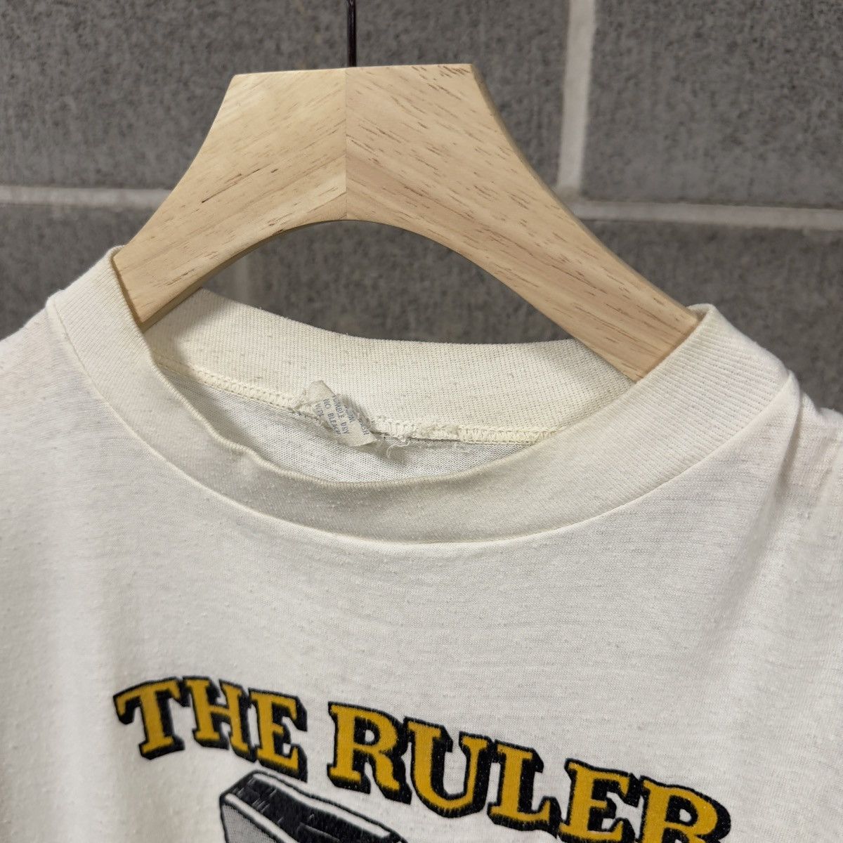 Vintage 80s The Ruler Thrashed Faded Paper Thin Shirt ERD Grunge Size US L / EU 52-54 / 3 - 3 Thumbnail