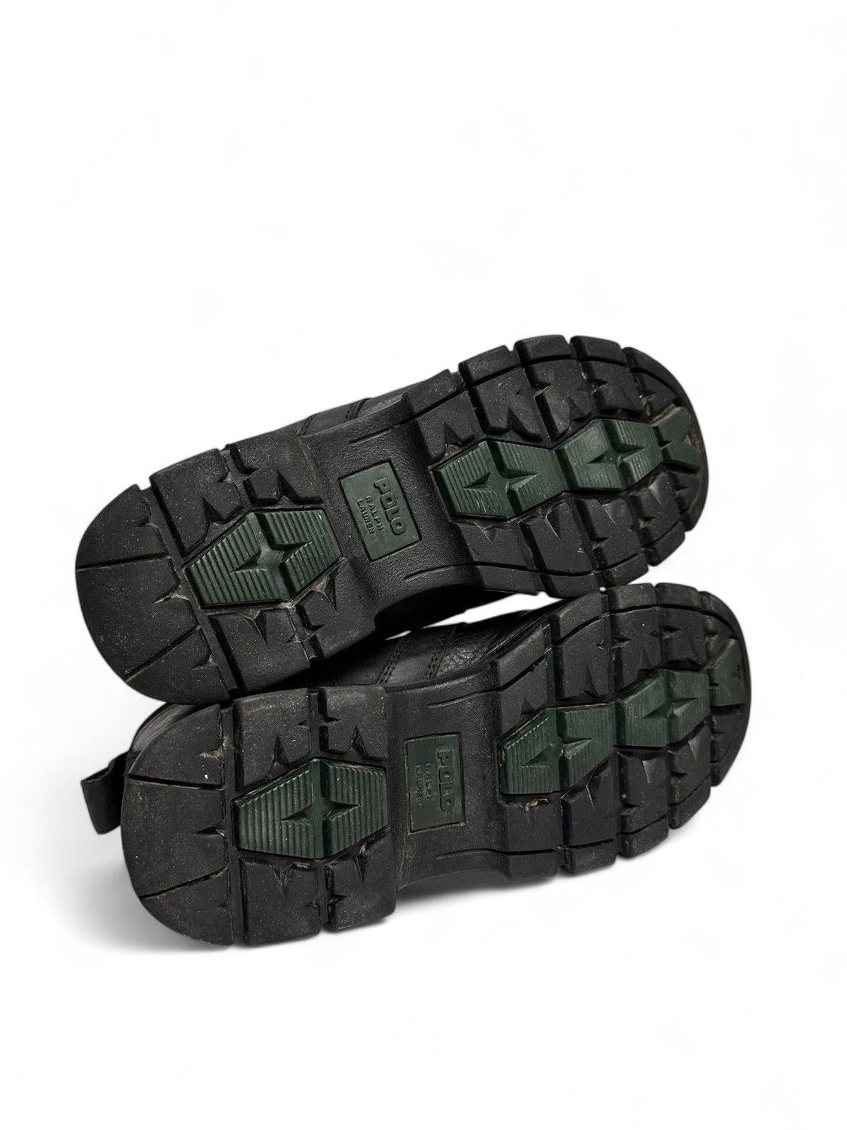 RRL Ralph Lauren Vintage Polo Ralph Lauren Black Tech Zip Leather Shoes Y2K Size US 8.5 / EU 41-42 - 11 Thumbnail