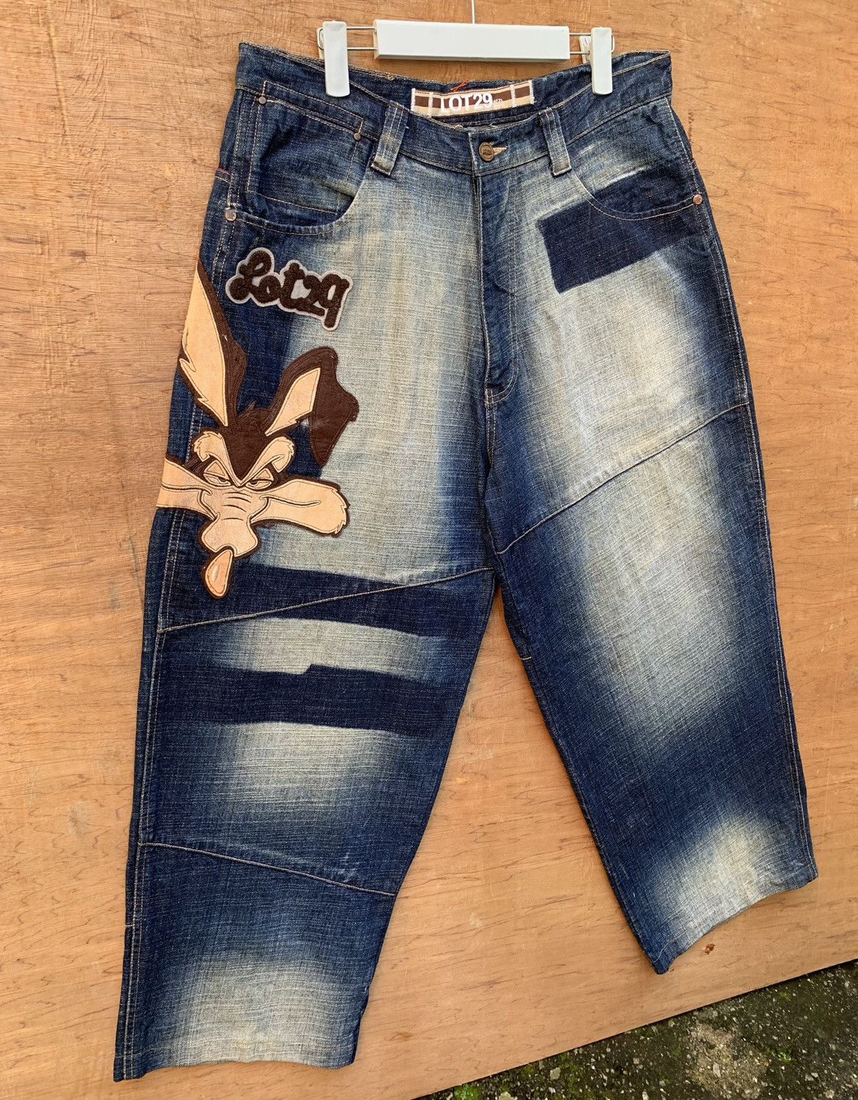 Cartoon Network Lot 29 Wile E. Coyote Road Runner Baggy Denim Pants Size US 32 / EU 48 - 4 Thumbnail