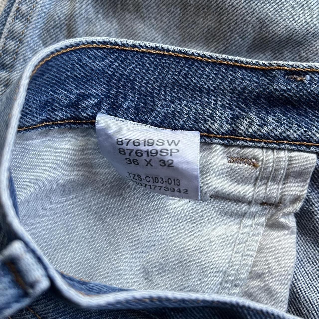 Vintage Vintage Y2K/2000s Baggy Light Wash Skater Style Essential Denim Jeans! Size US 36 / EU 52 - 8 Thumbnail