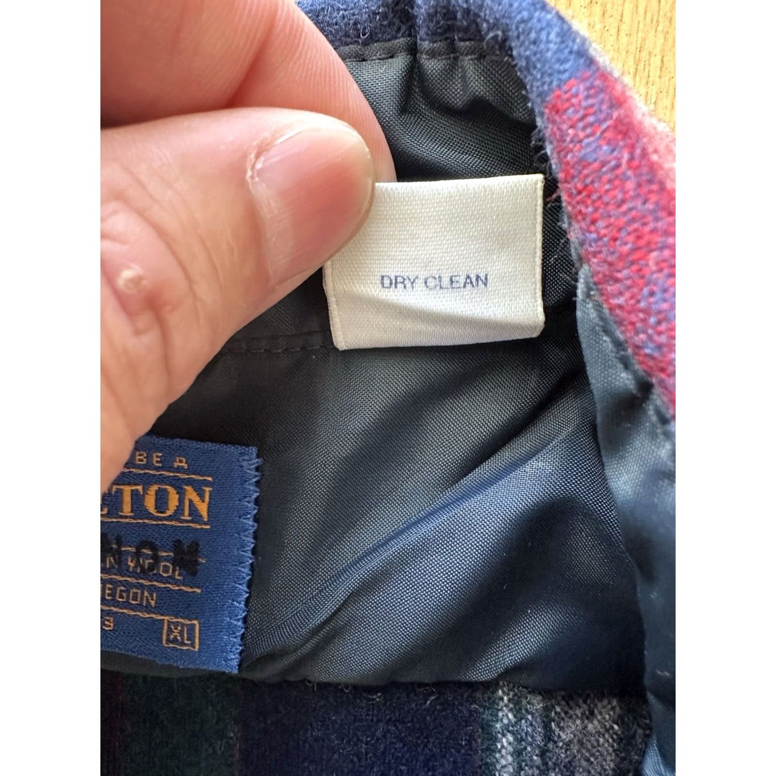 Pendleton VINTAGE Pendleton 100% Virgin Wool Shirt Mens XL Blue Plaid Made In USA 80’s Board Shirt Button-Up Long Sleeve Size US XL / EU 56 / 4 - 4 Thumbnail