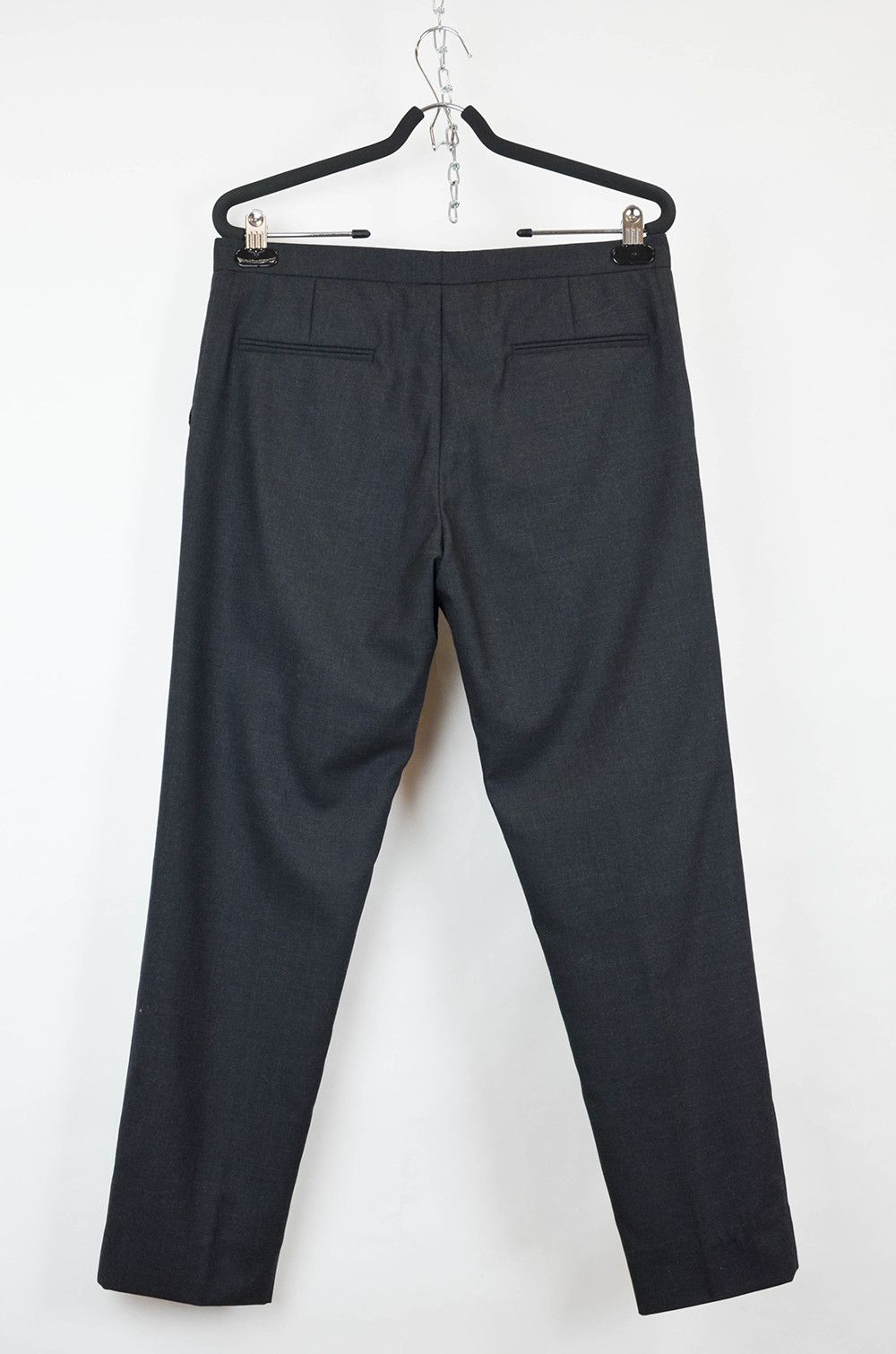 Marni MARNI Charcoal Virgin Wool Tailored Trousers - IT42 Size 28" / US 6 / IT 42 - 2 Thumbnail