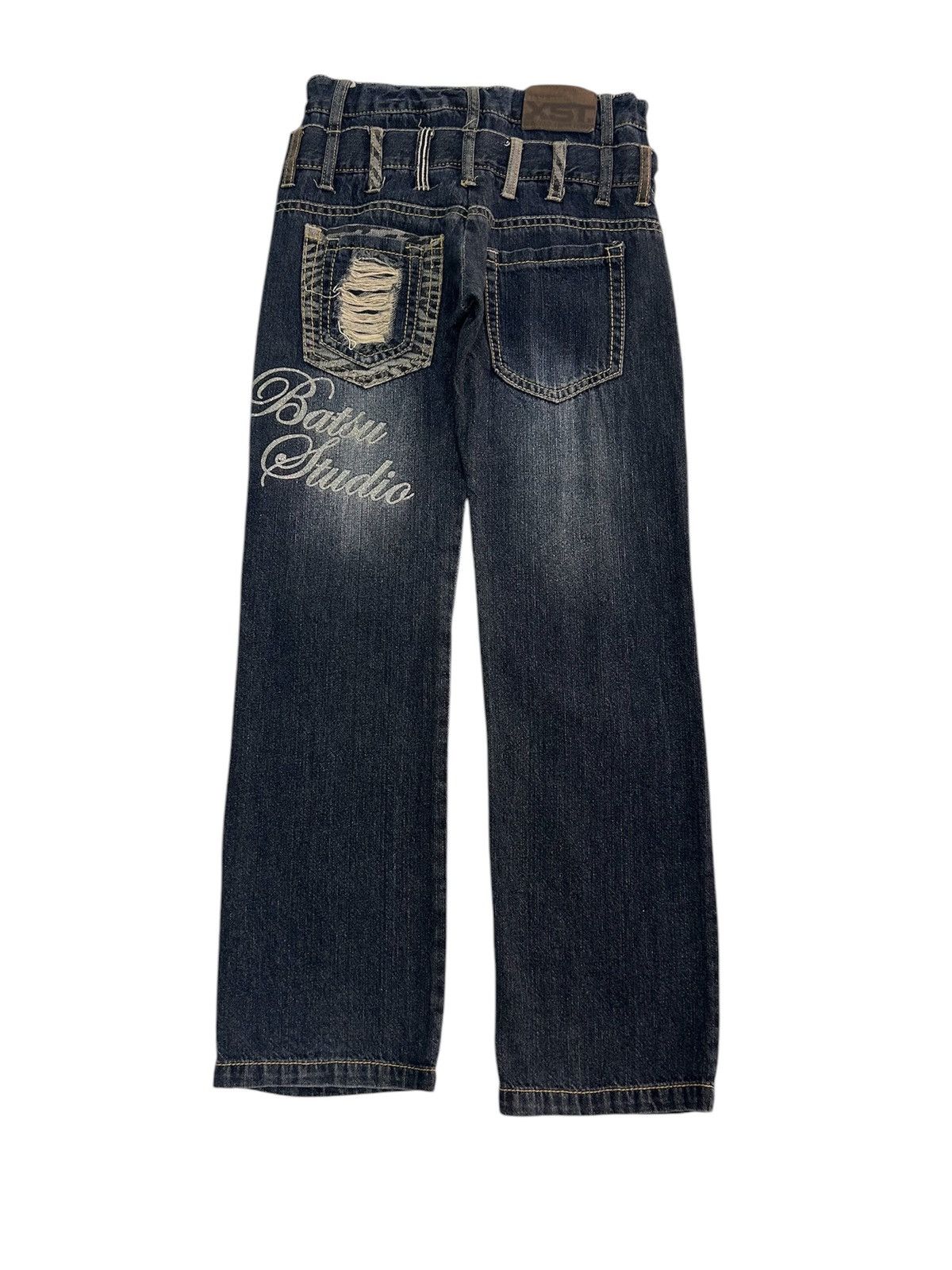 Japanese Brand × Vintage 💥Vintage Japanese Denim Distressed Punk Style Jeans Size US 28 / EU 44 - 2 Thumbnail