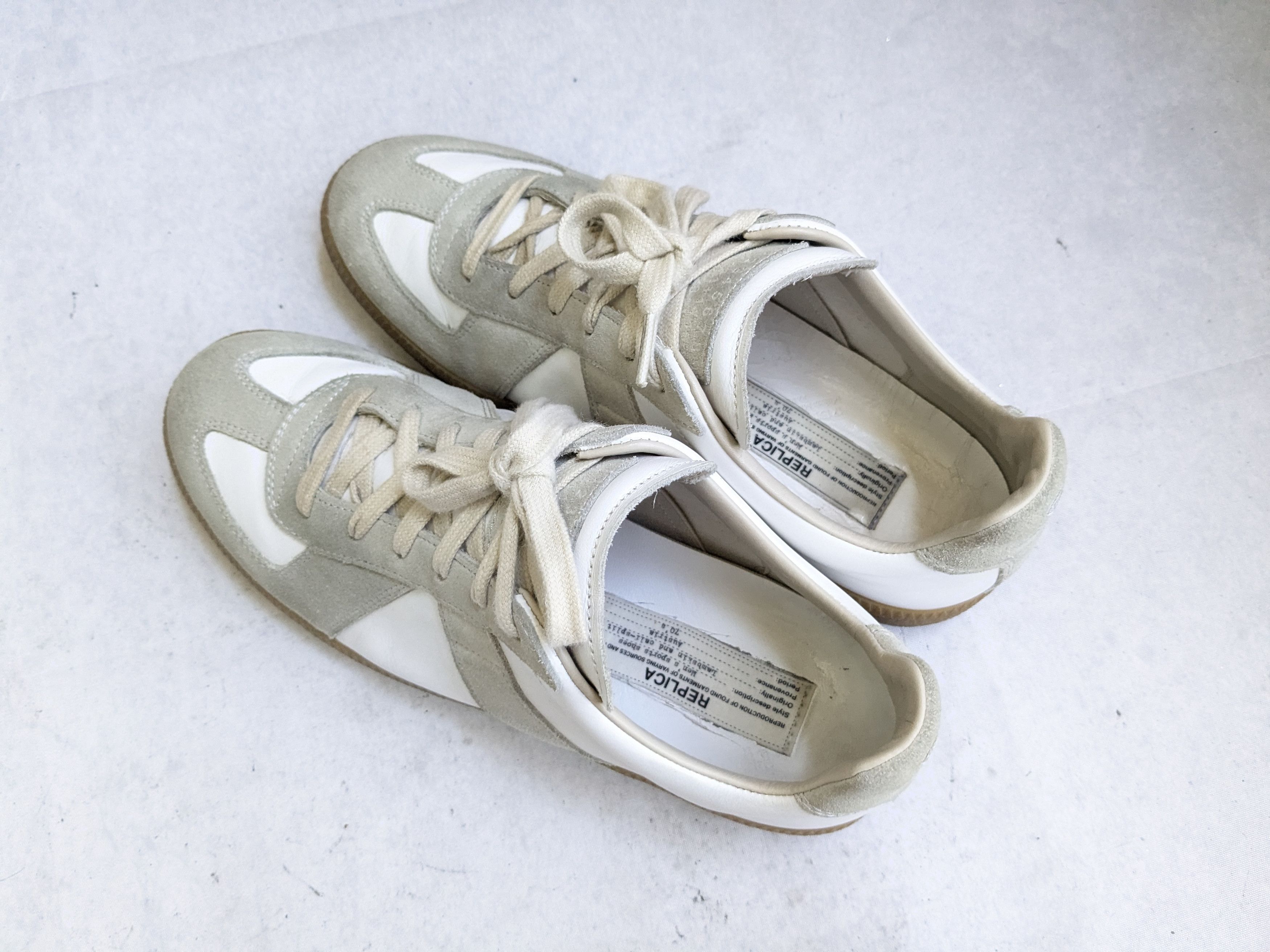 Maison Margiela Maison Margiela Replica GAT Sneakers Gray White 7 40 Low Top Size US 7 / EU 40 - 17 Thumbnail