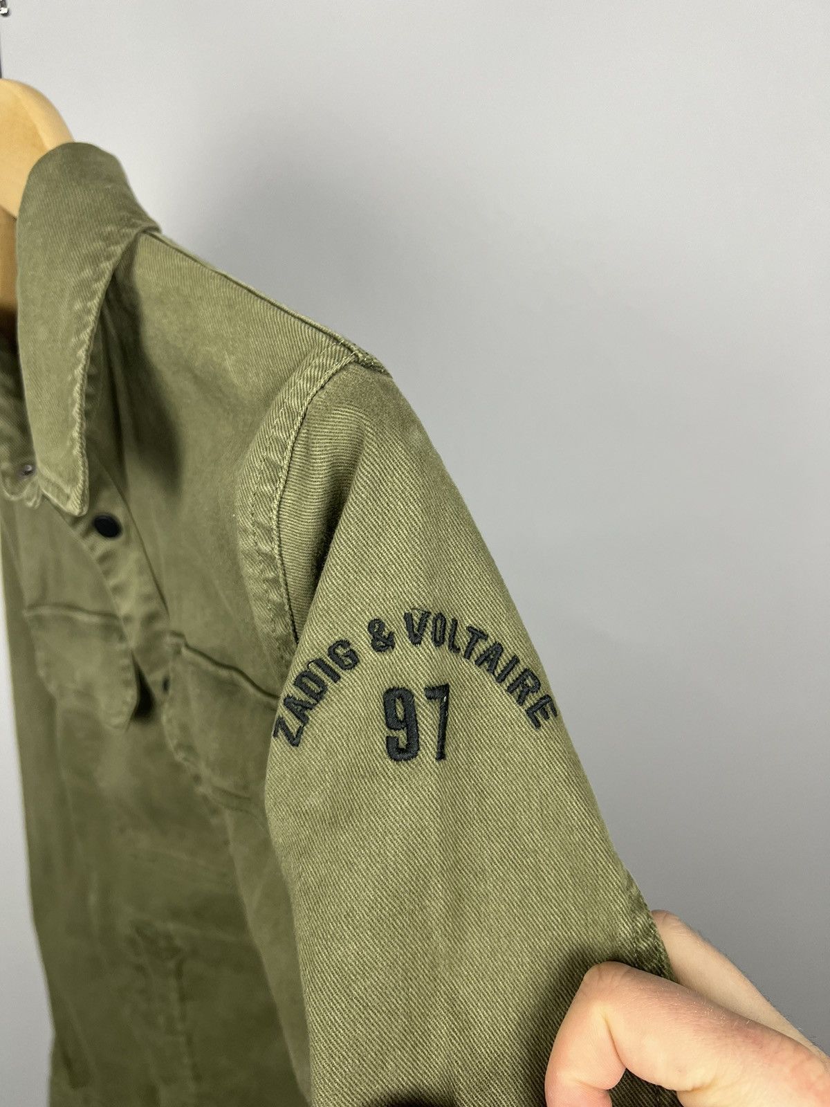 Zadig & Voltaire Zadig & Voltaire Kayak Military Jacket RARE Big Logo Army Size US XS / EU 42 / 0 - 9 Thumbnail