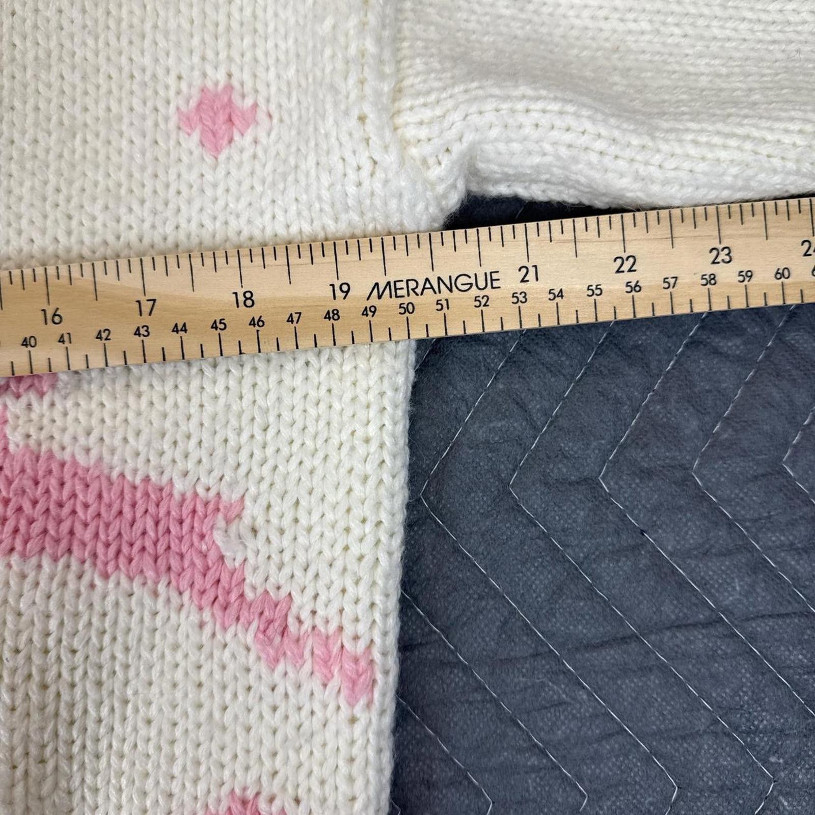 Other Vintage knit sweater with pink motif details. Size S / US 4 / IT 40 - 3 Thumbnail