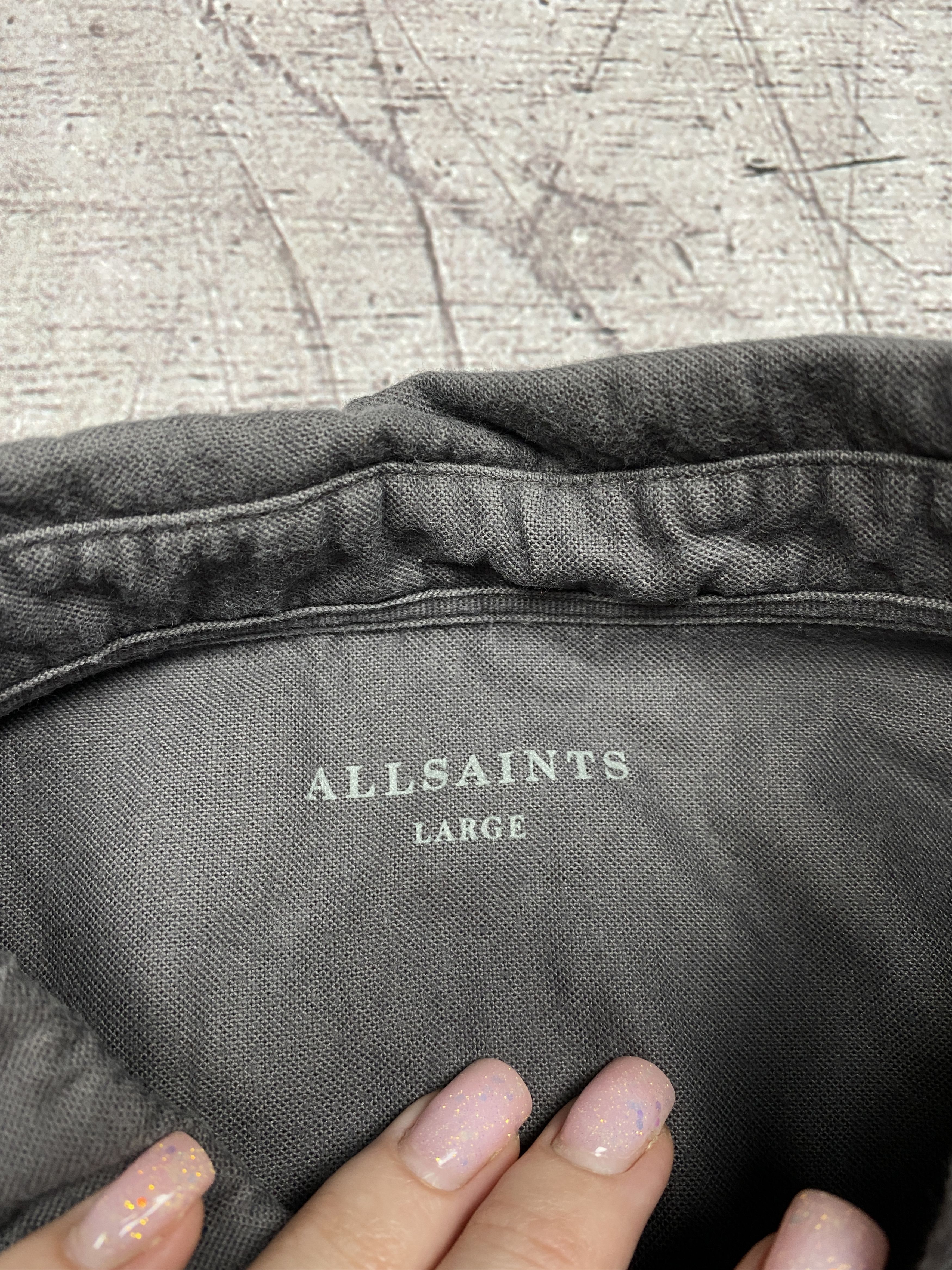 Allsaints × Vintage Allsaints Vintage Mens Hungtingdon Long Sleeve Shirt Size US L / EU 52-54 / 3 - 4 Thumbnail