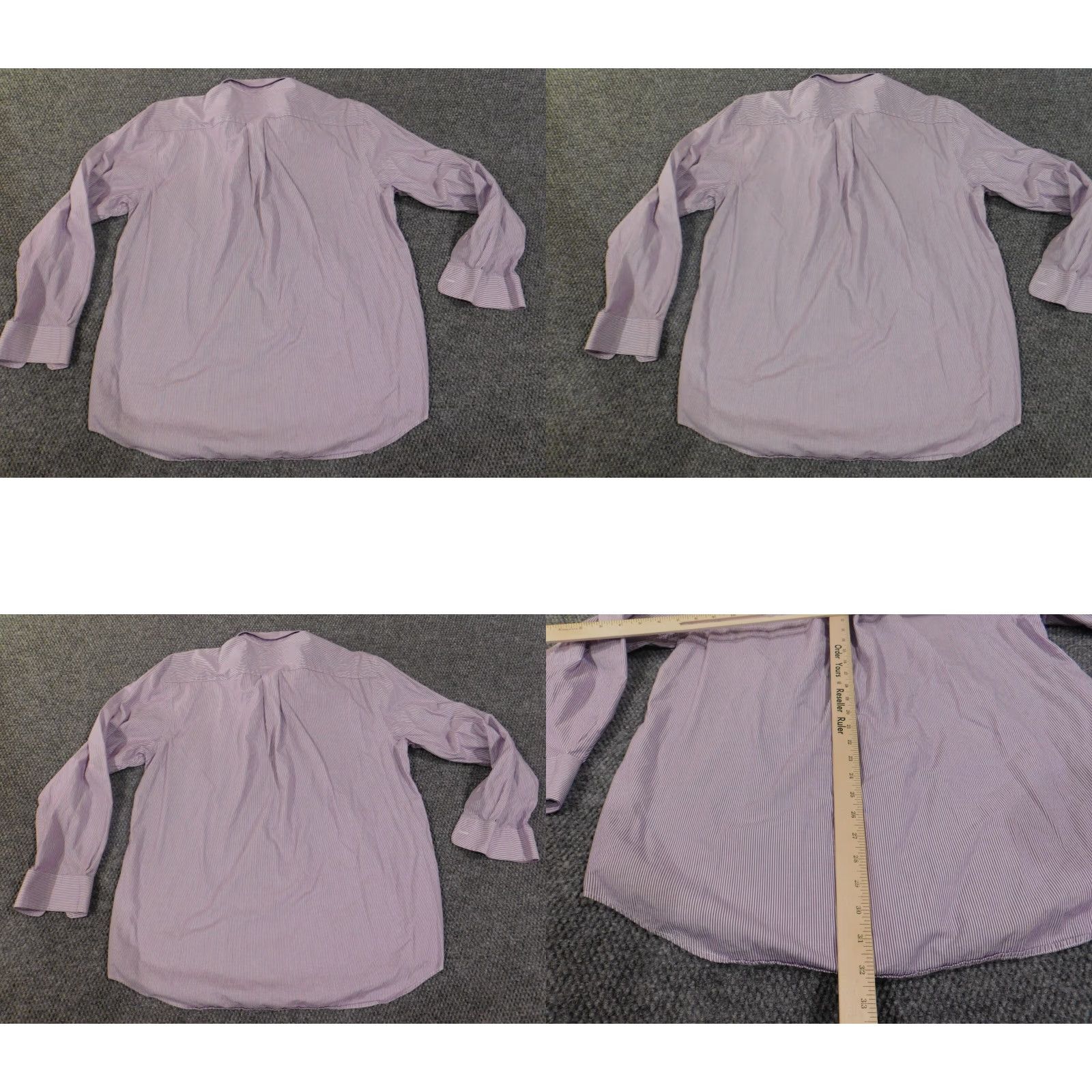 Vineyard Vines Vineyard Vines Shirt Button-Up Striped Purple Logo 2XL Mens Long Sleeve Collared Cotton Button-Down Classic Whale Vintage No Size US XXL / EU 58 / 5 - 8 Thumbnail